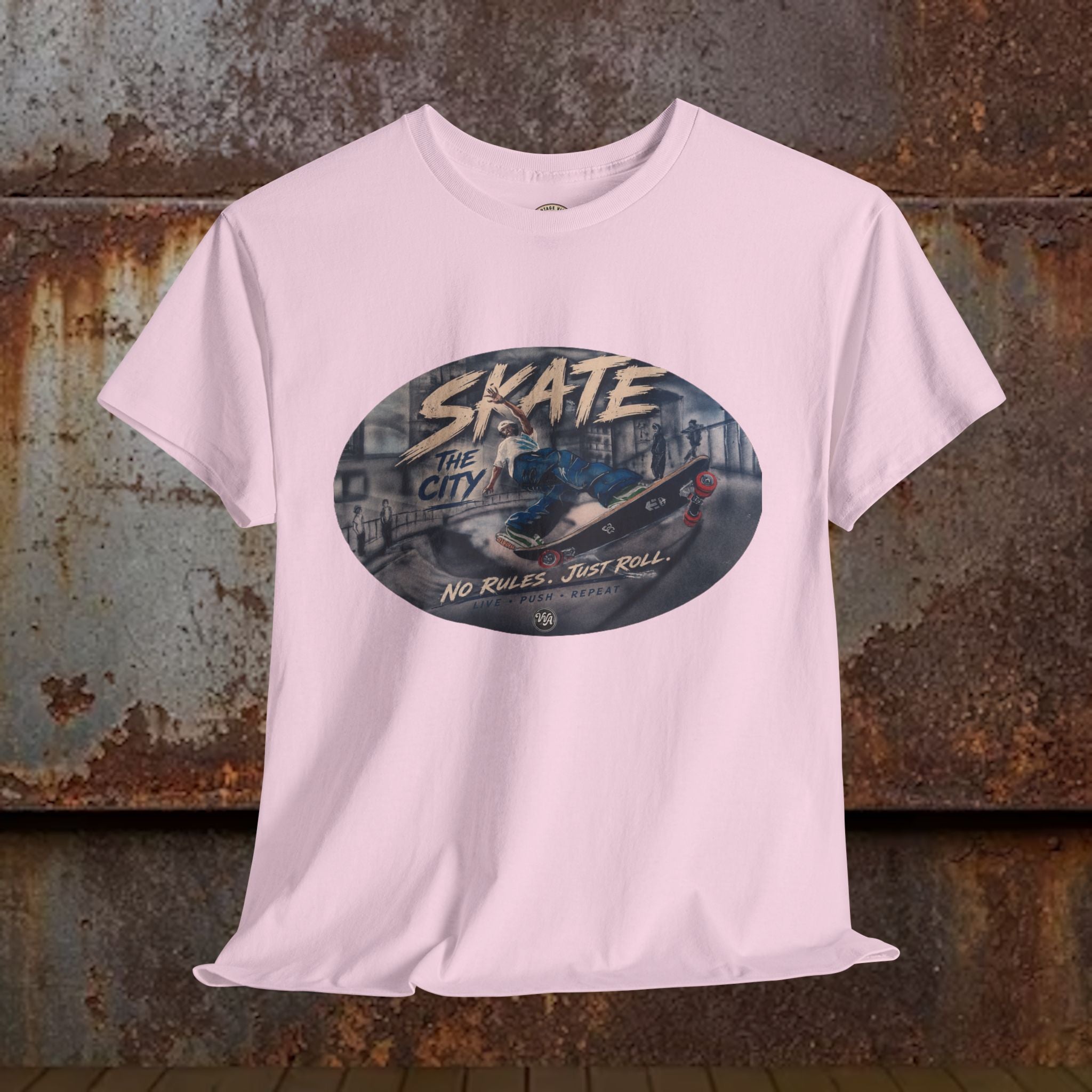 Skate the City Tee | Retro Skateboard Graphic