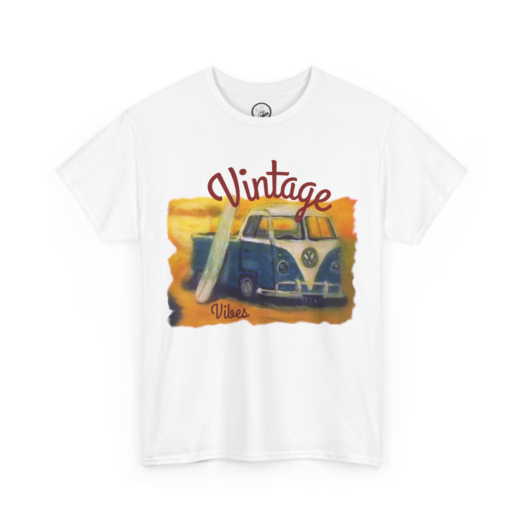 Vintage VW Camper Tee — 'Vintage' Retro Surf Van T-Shirt