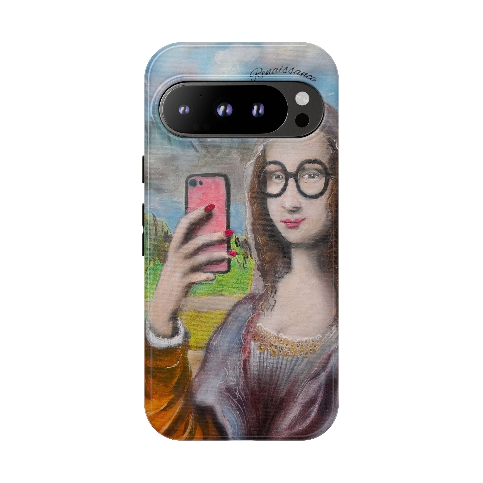 Mona Lisa Selfie Tough Phone Case — Renaissance Reloaded Protective Cover