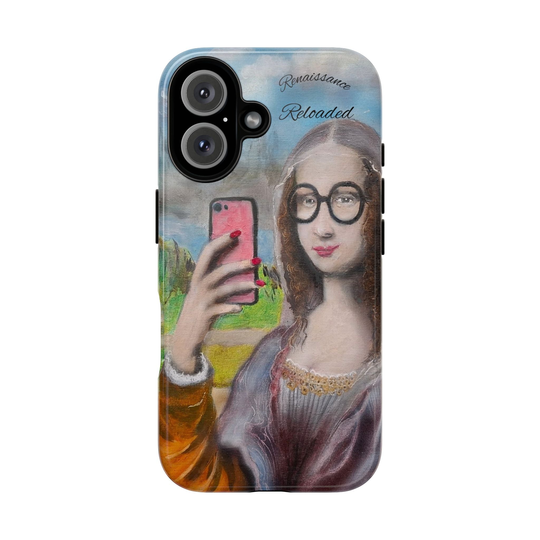 Mona Lisa Selfie Tough Phone Case — Renaissance Reloaded Protective Cover