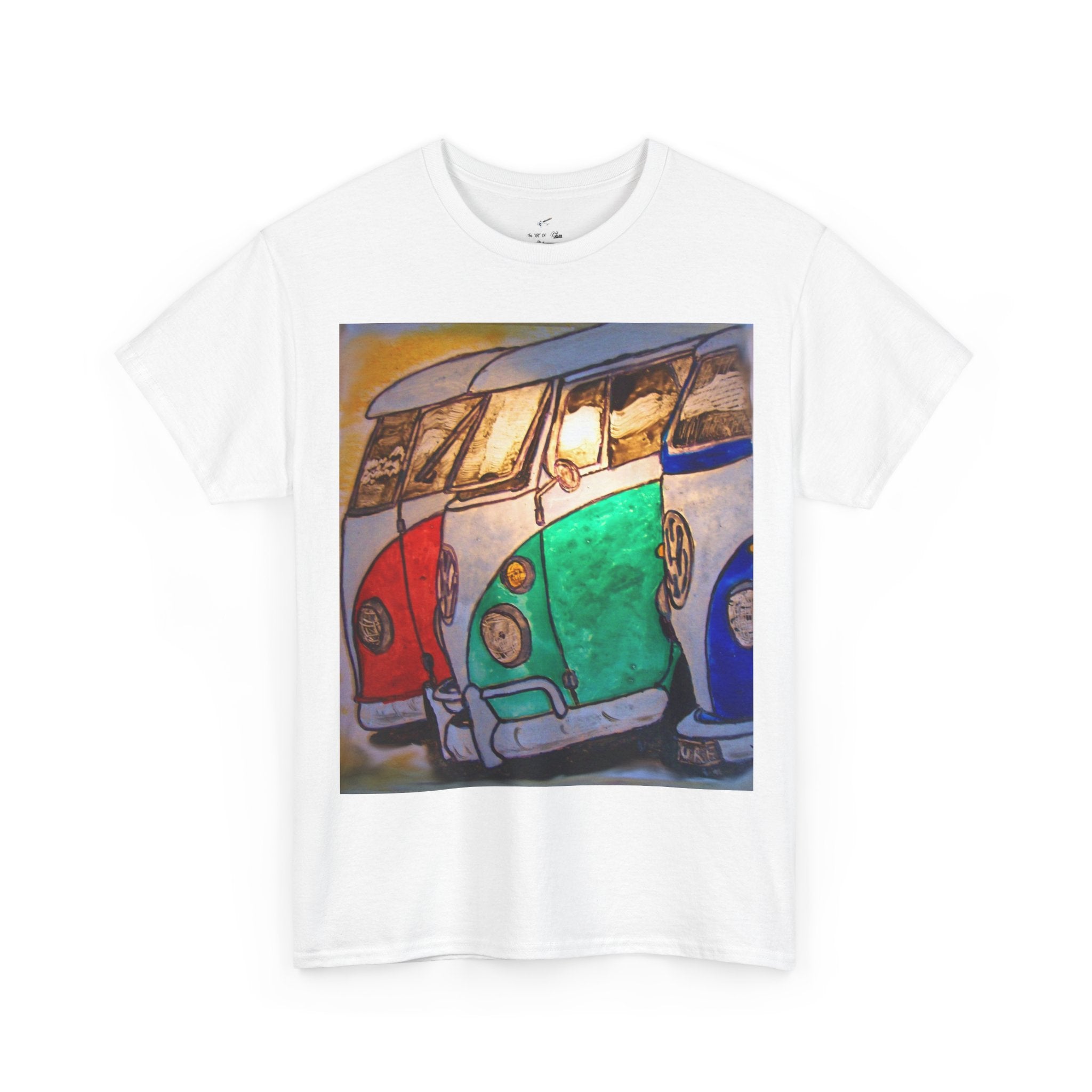 Retro VW Bus Tee — Colorful Vintage Camper Van Graphic T-Shirt