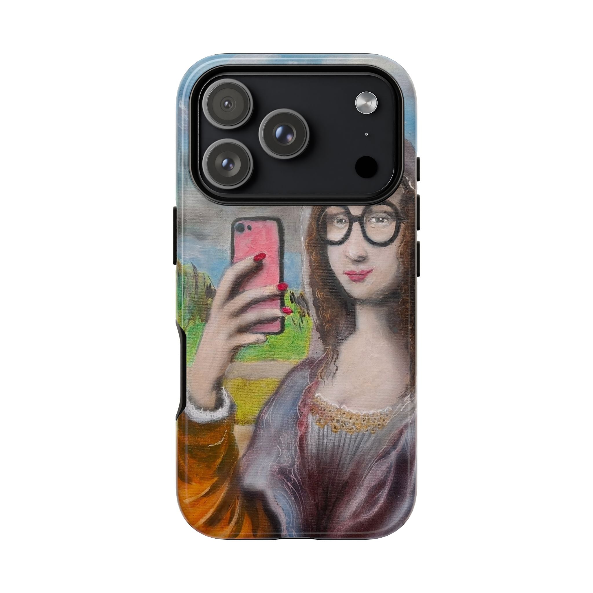 Mona Lisa Selfie Tough Phone Case — Renaissance Reloaded Protective Cover