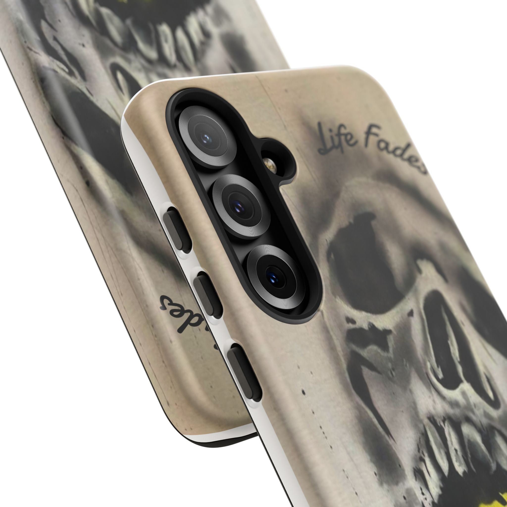 Skull & Rose Tough Case — “Life Fades. Style Doesn’t.” Phone Cover