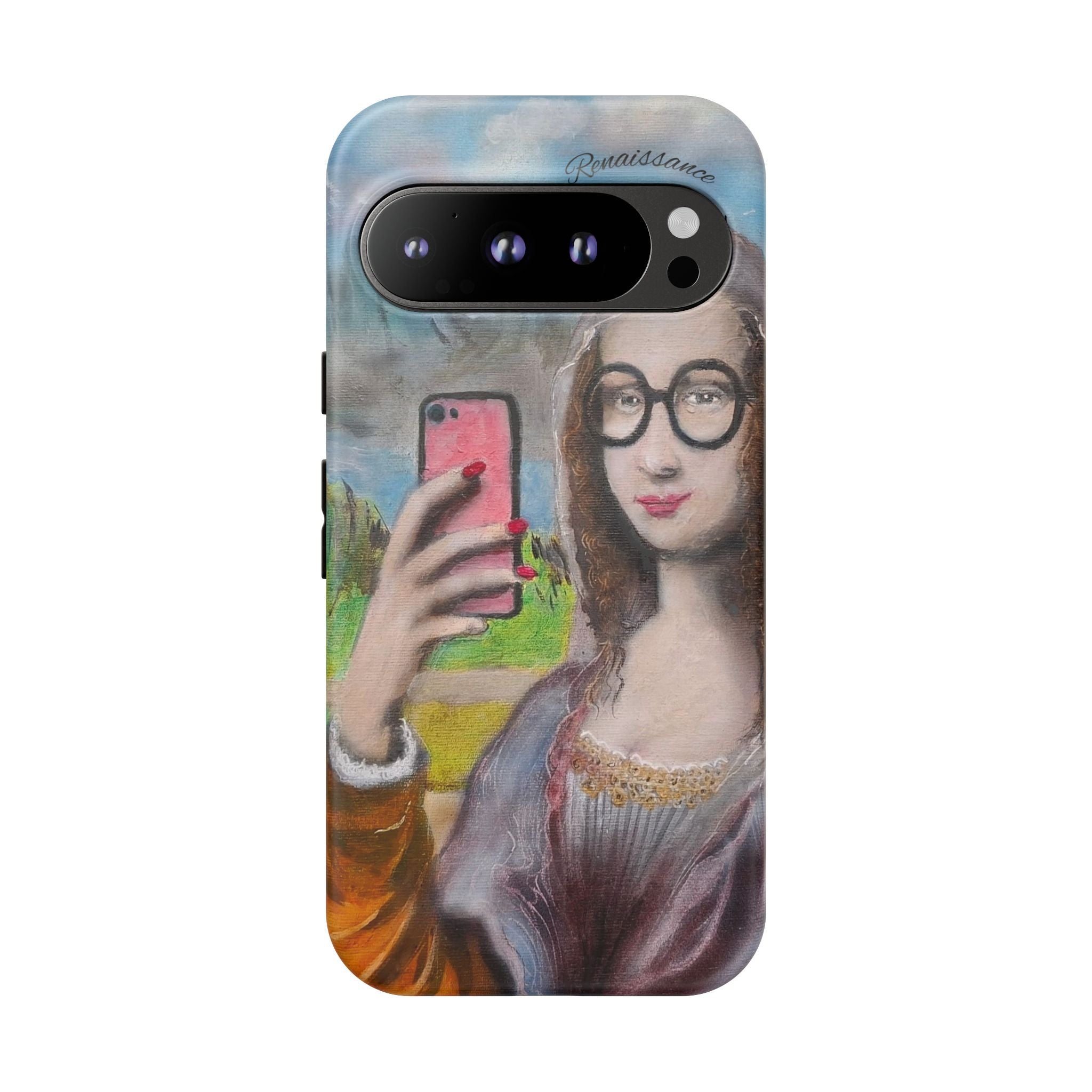 Mona Lisa Selfie Tough Phone Case — Renaissance Reloaded Protective Cover