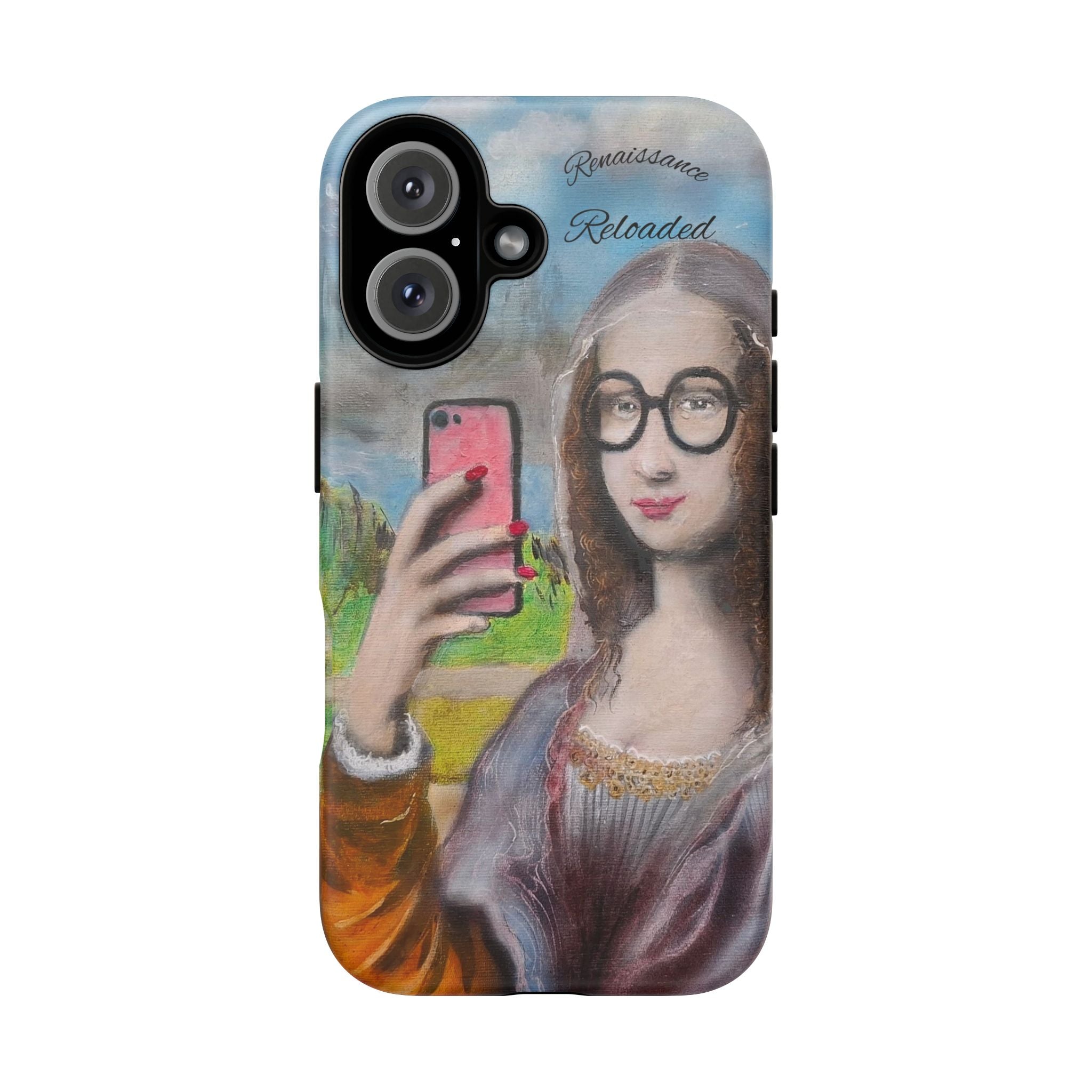Mona Lisa Selfie Tough Phone Case — Renaissance Reloaded Protective Cover