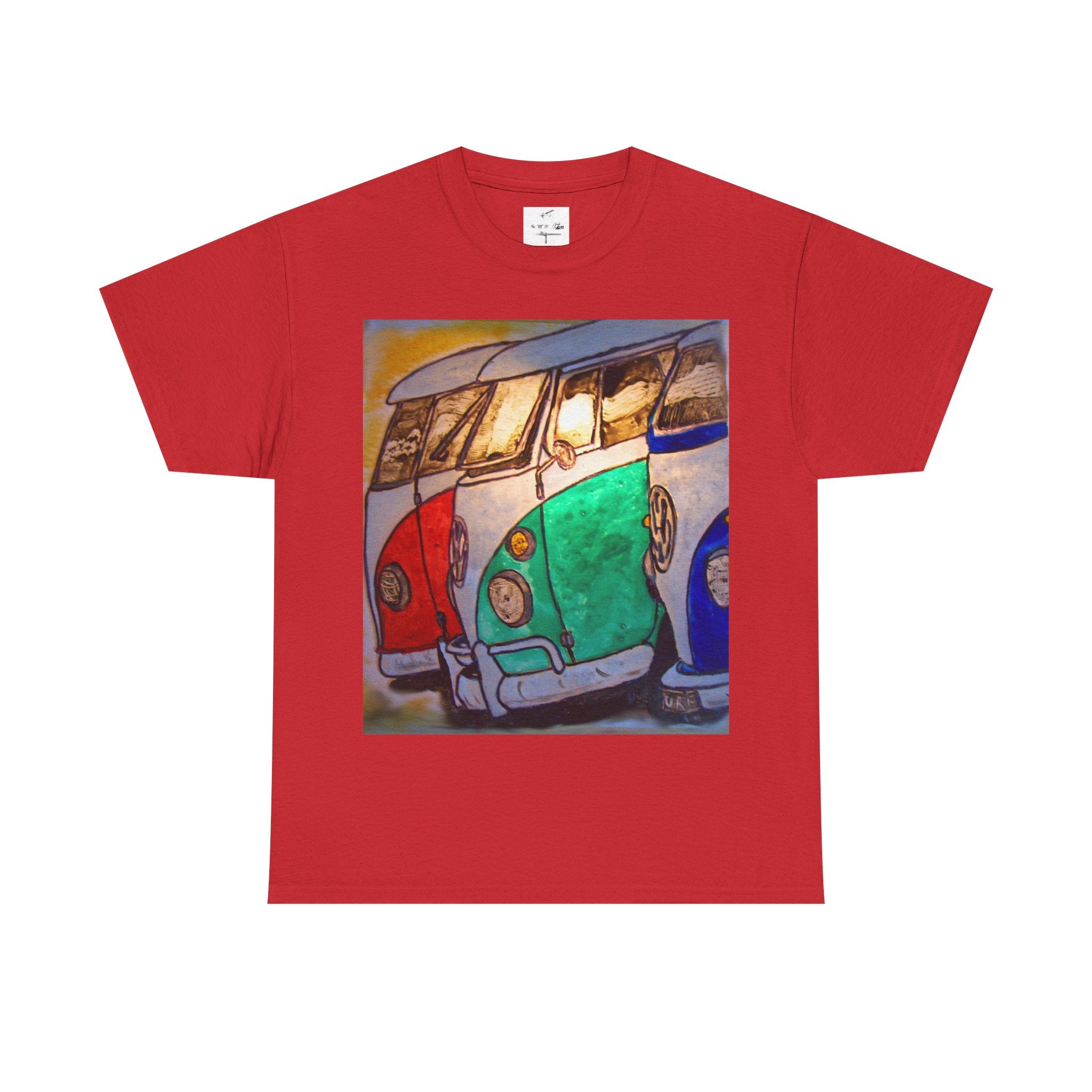 Retro VW Bus Tee — Colorful Vintage Camper Van Graphic T-Shirt