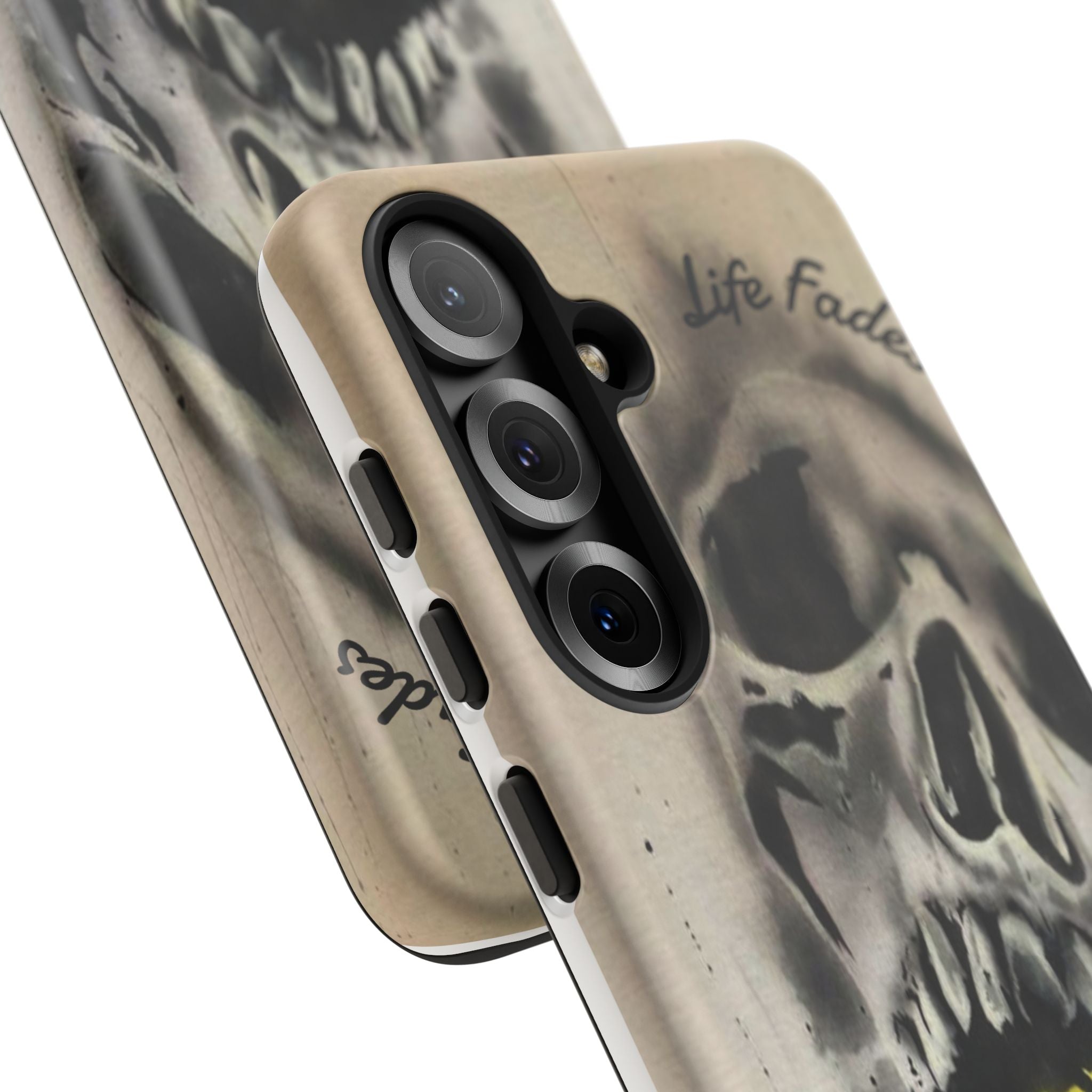 Skull & Rose Tough Case — “Life Fades. Style Doesn’t.” Phone Cover