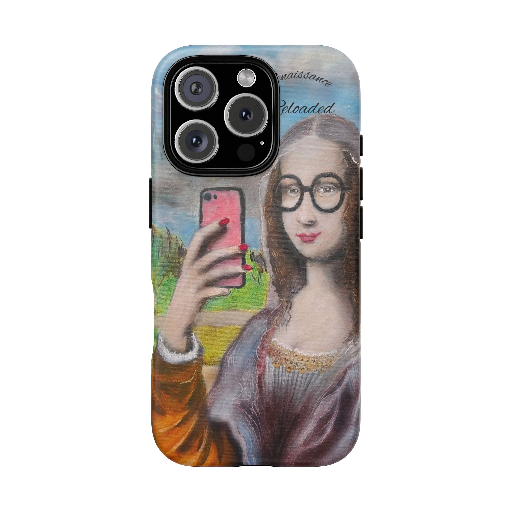 Mona Lisa Selfie Tough Phone Case — Renaissance Reloaded Protective Cover