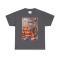 Highland Cow Portrait T‑Shirt — ‘Highland Influencer’ Plaid Jacket Graphic Tee