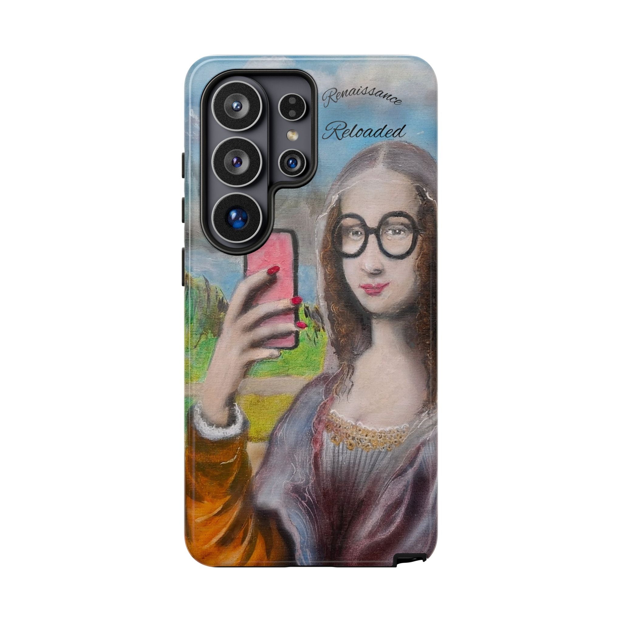 Mona Lisa Selfie Tough Phone Case — Renaissance Reloaded Protective Cover