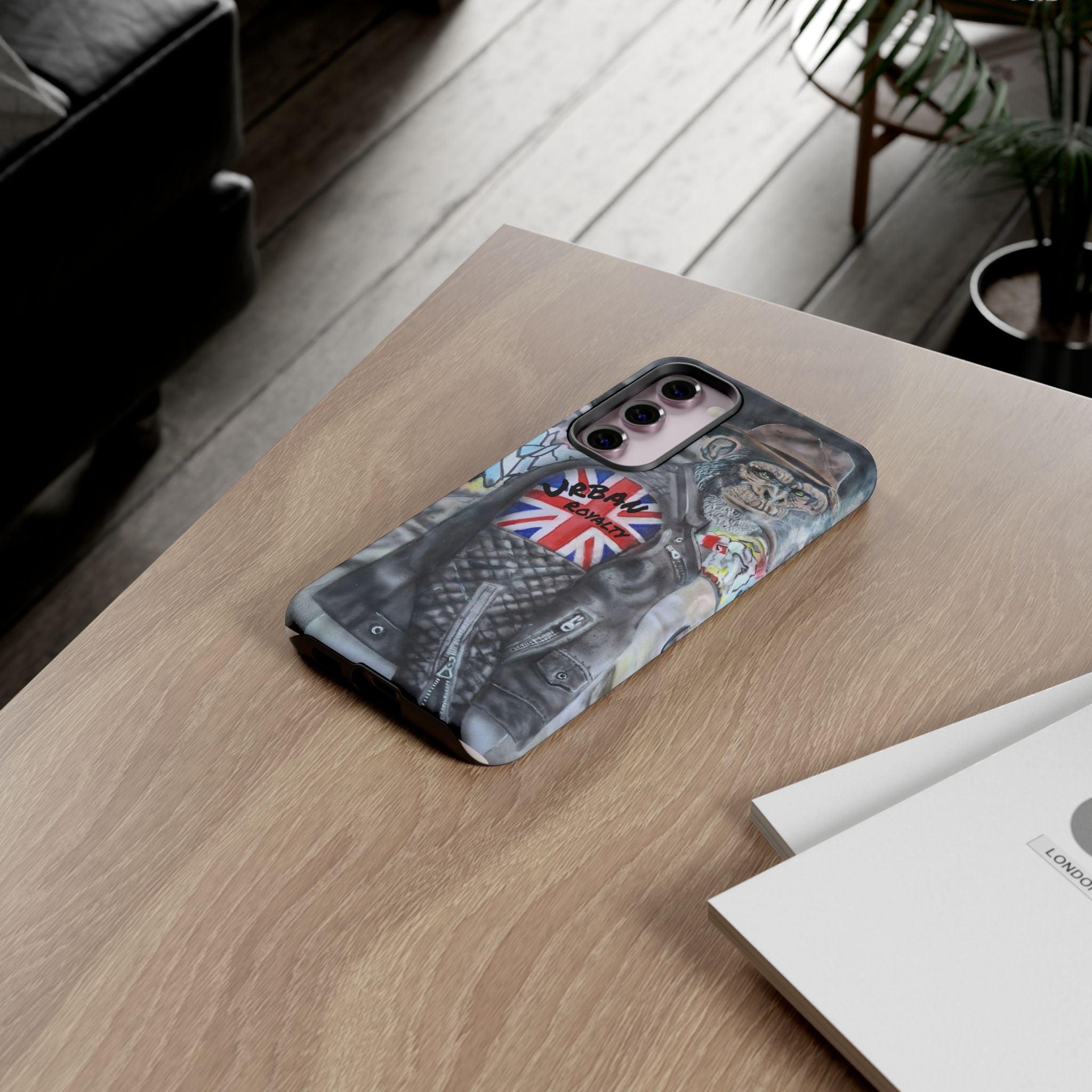 Urban Royalty Monkey Phone Case – Graffiti Biker Protective Cover