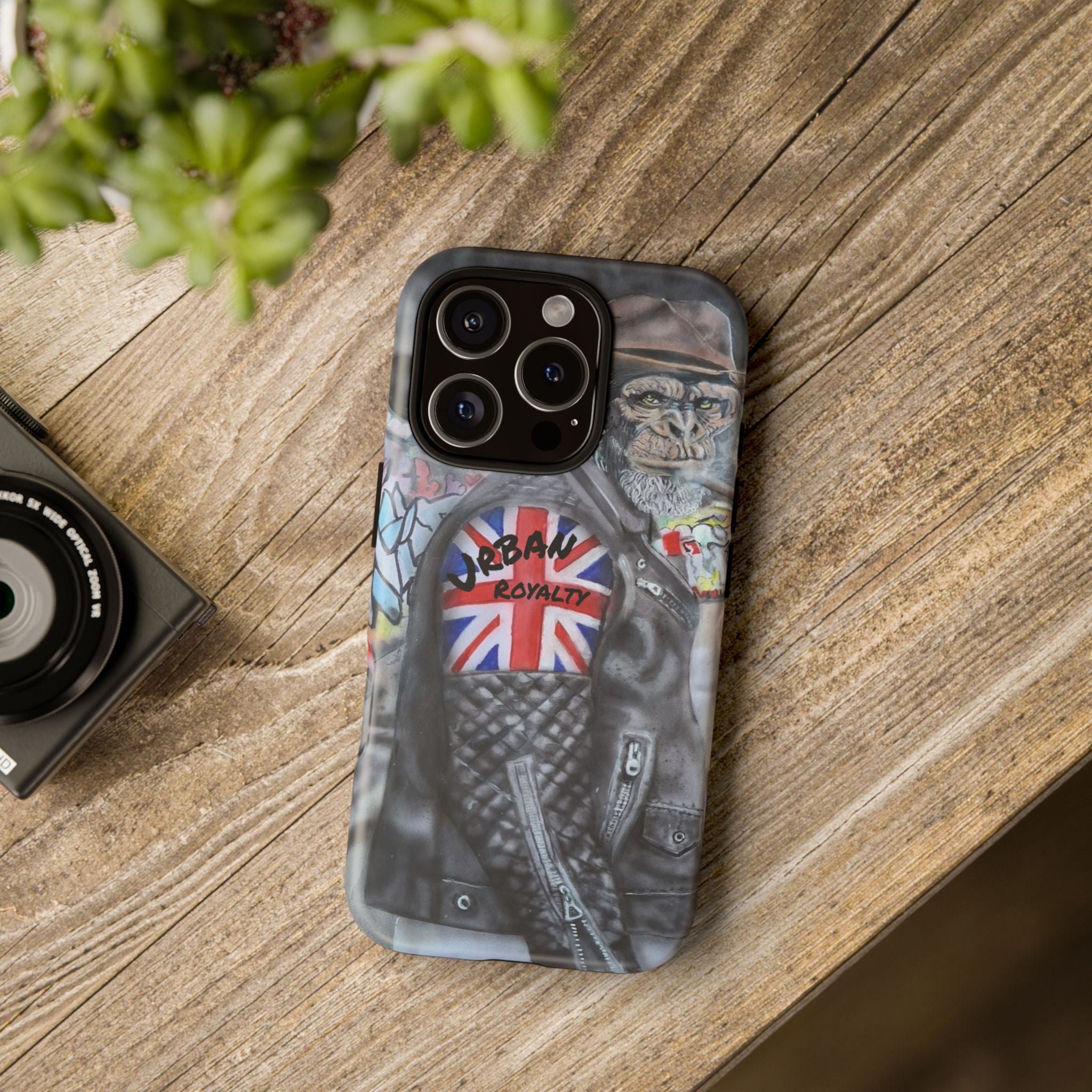 Urban Royalty Monkey Phone Case – Graffiti Biker Protective Cover