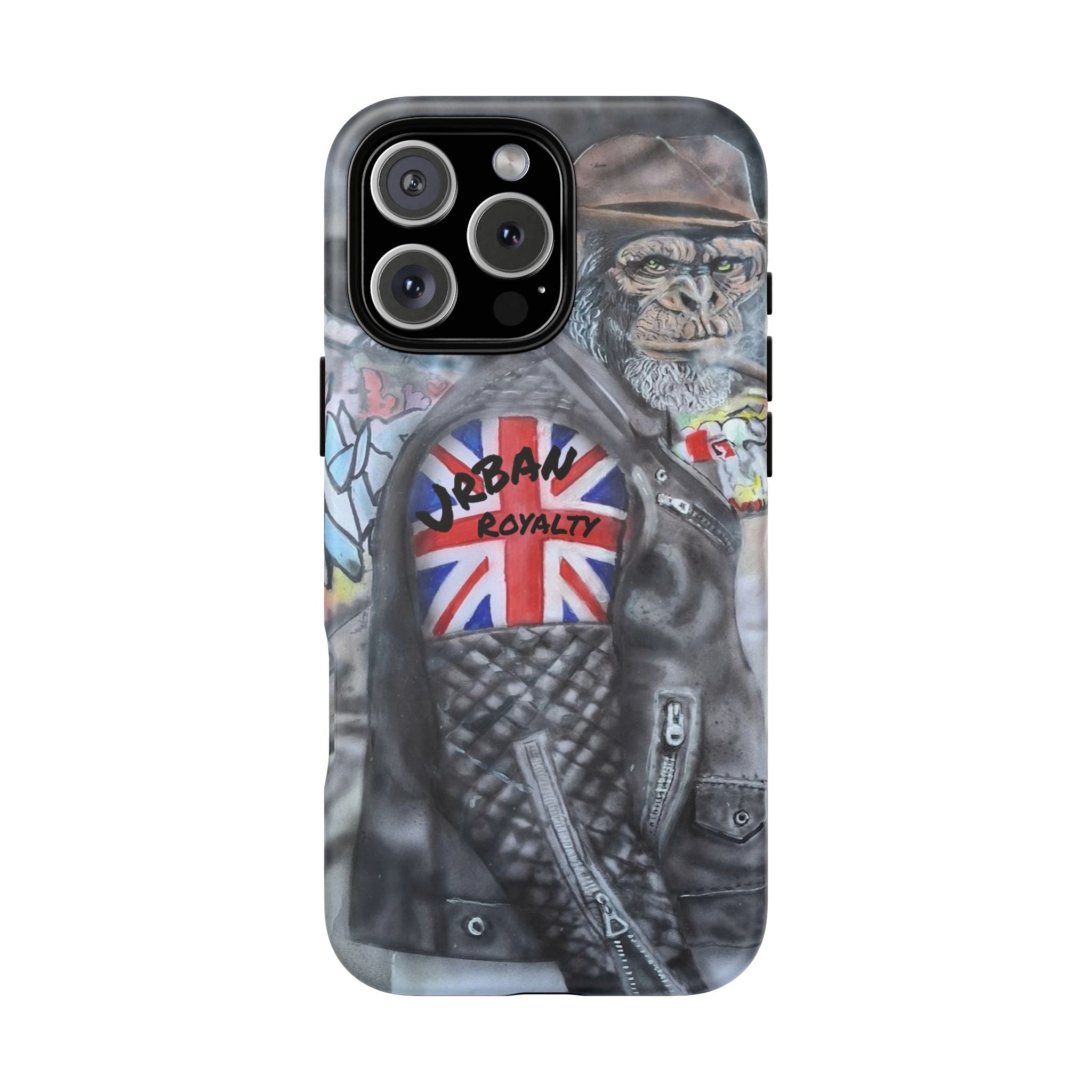 Urban Royalty Monkey Phone Case – Graffiti Biker Protective Cover