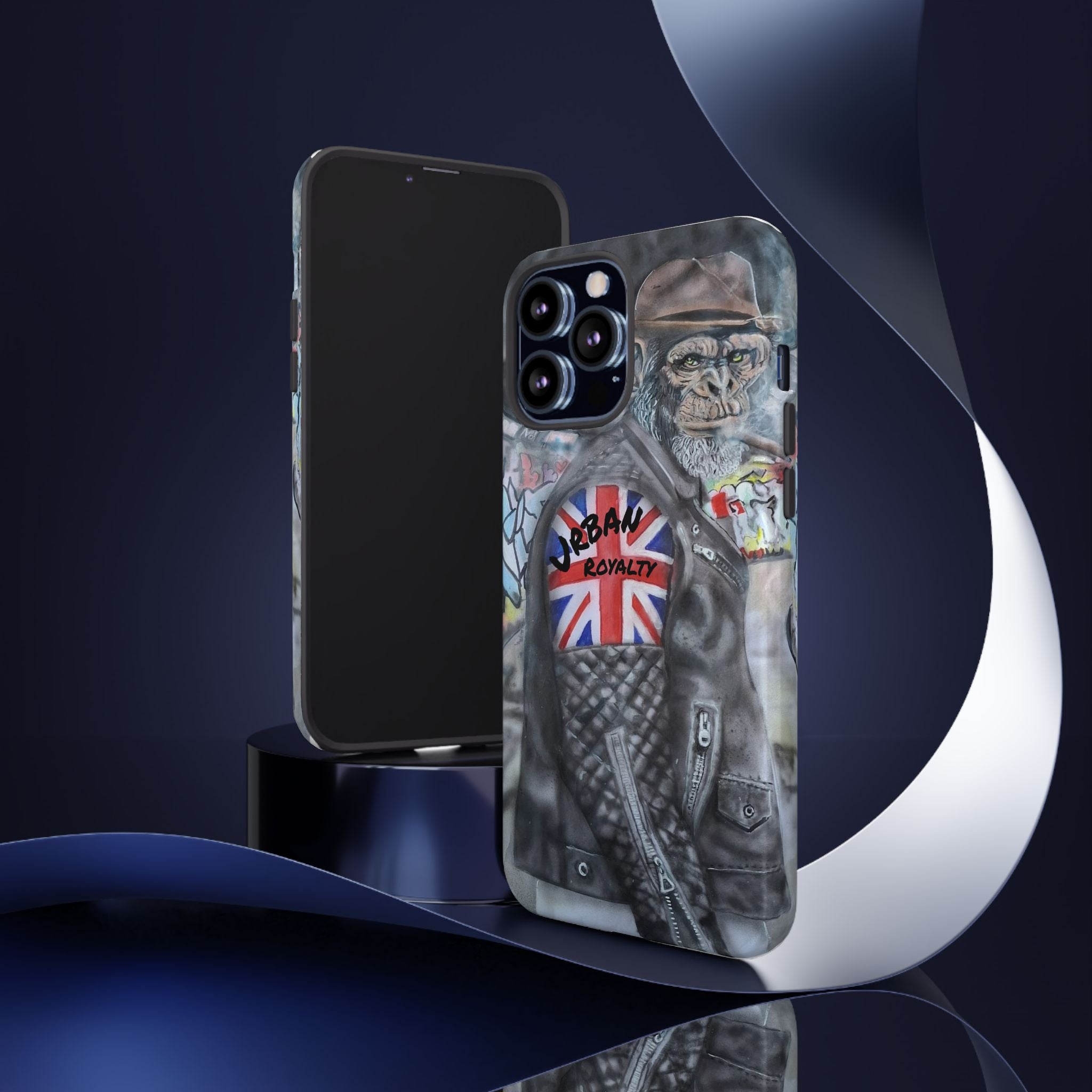 Urban Royalty Monkey Phone Case – Graffiti Biker Protective Cover