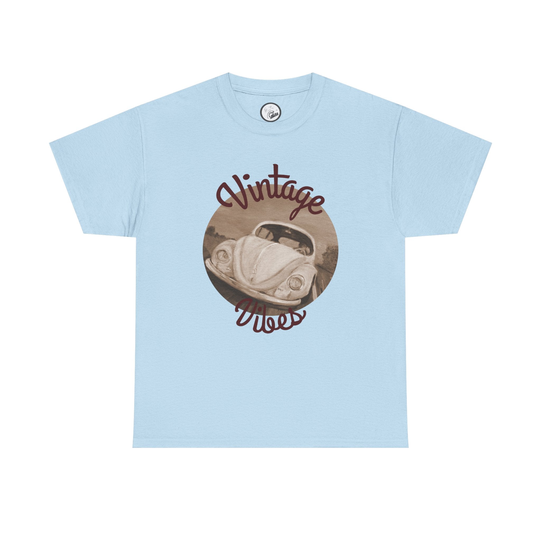 Vintage Vibes T-Shirt — Retro Beetle Car Graphic Tee