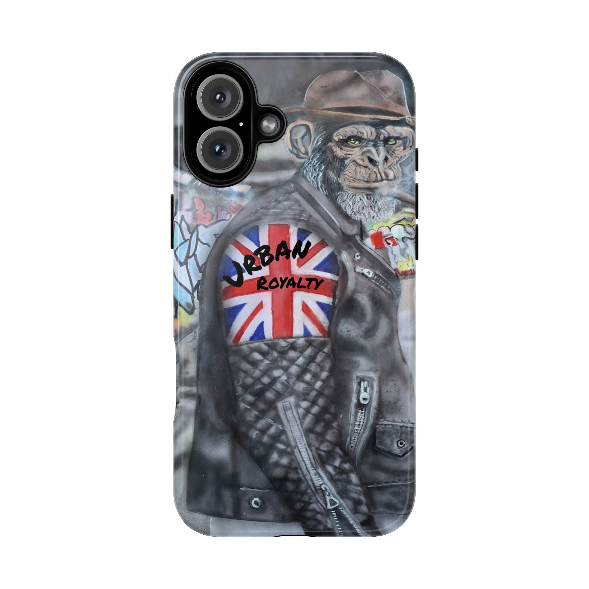 Urban Royalty Monkey Phone Case – Graffiti Biker Protective Cover
