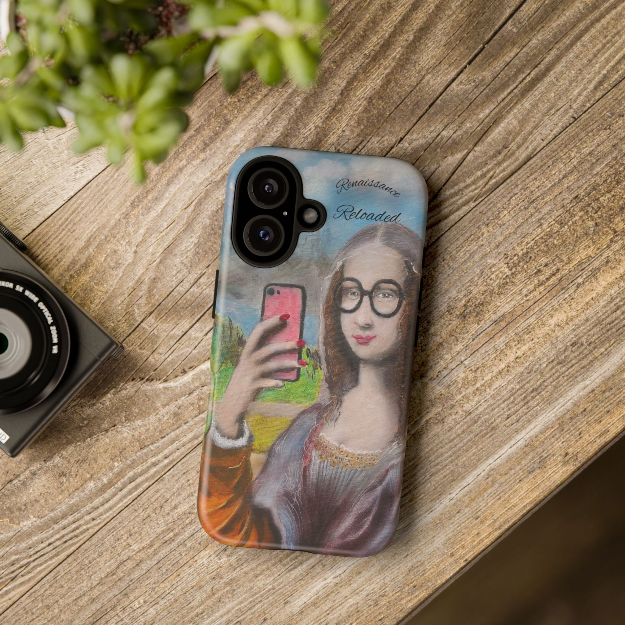 Mona Lisa Selfie Tough Phone Case — Renaissance Reloaded Protective Cover