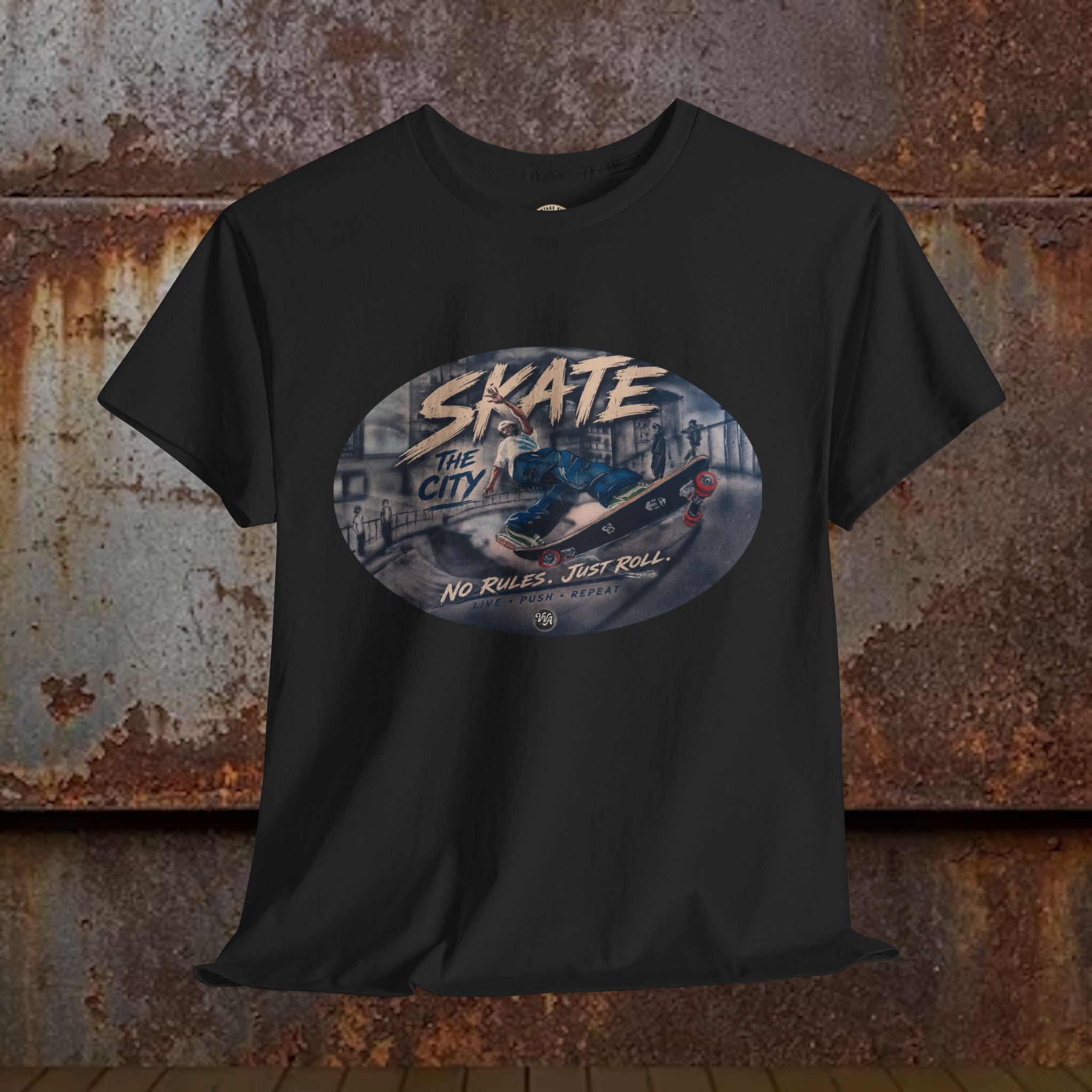 Skate the City Tee | Retro Skateboard Graphic