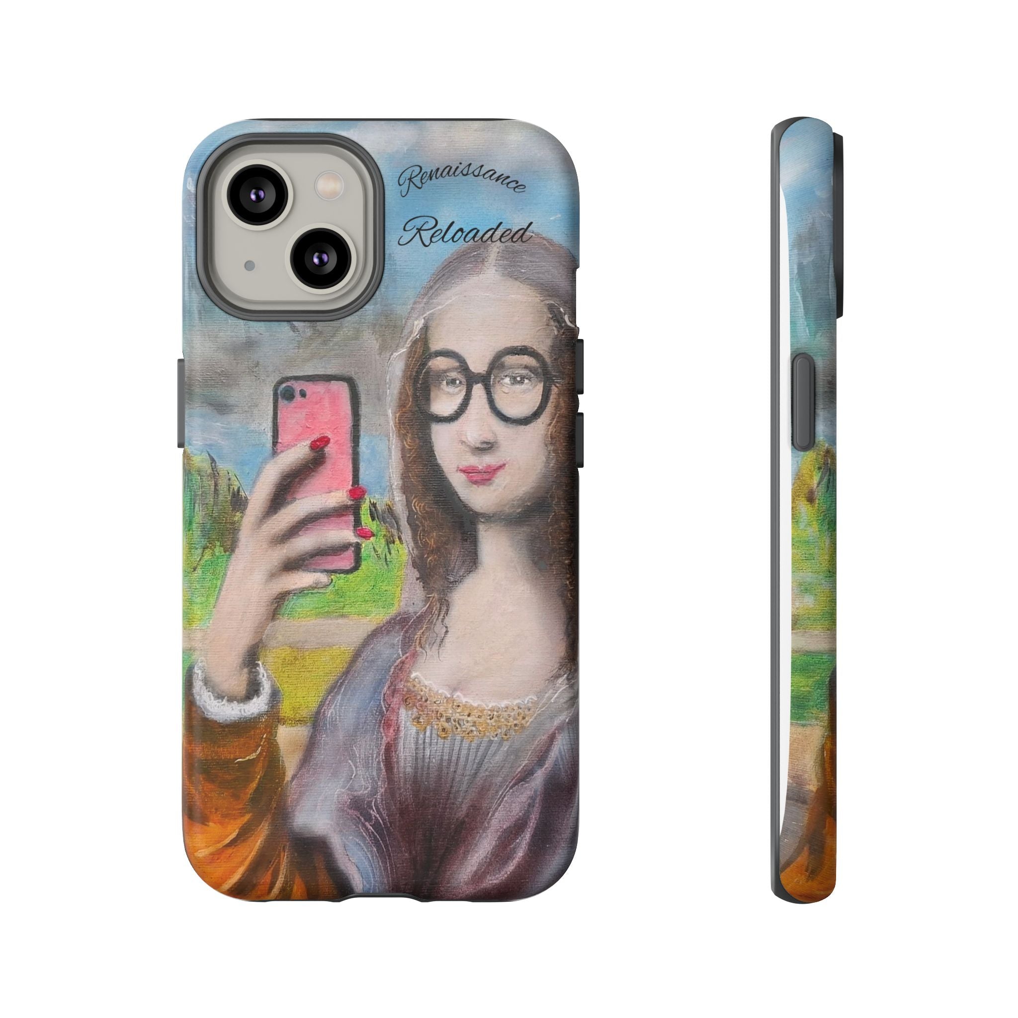 Mona Lisa Selfie Tough Phone Case — Renaissance Reloaded Protective Cover