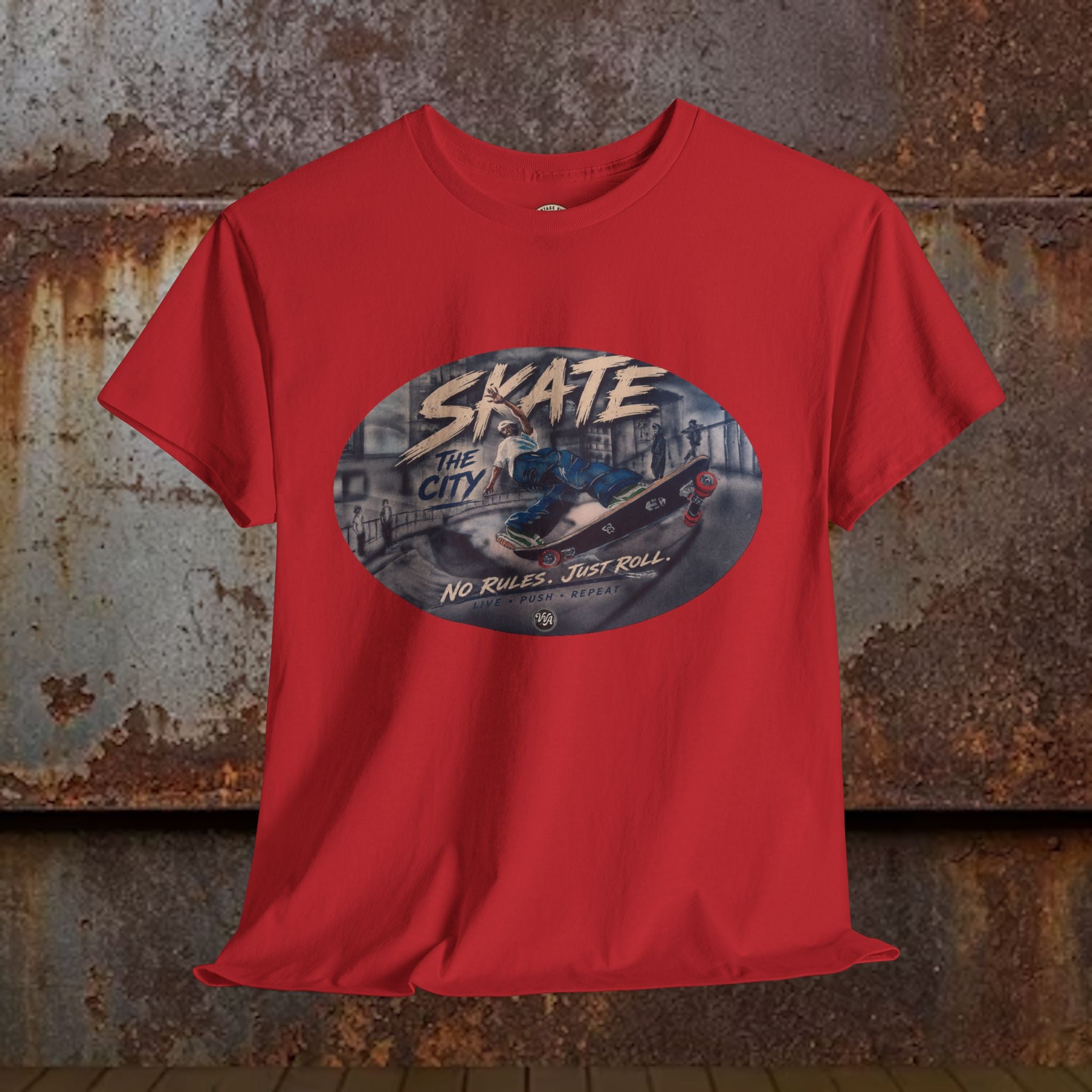 Skate the City Tee | Retro Skateboard Graphic