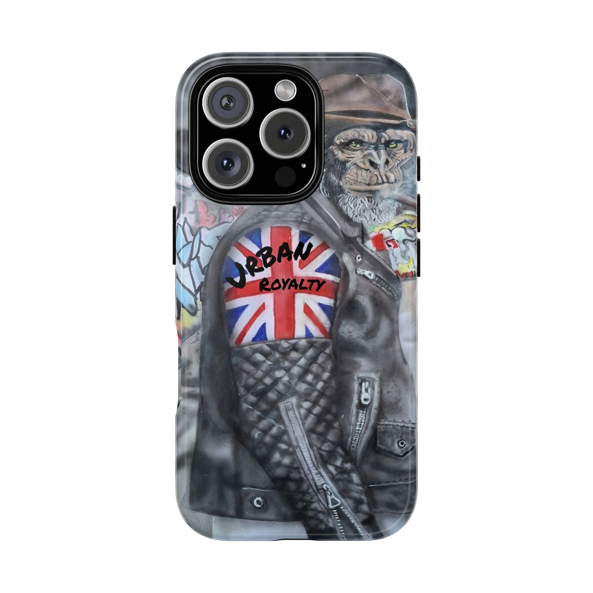 Urban Royalty Monkey Phone Case – Graffiti Biker Protective Cover