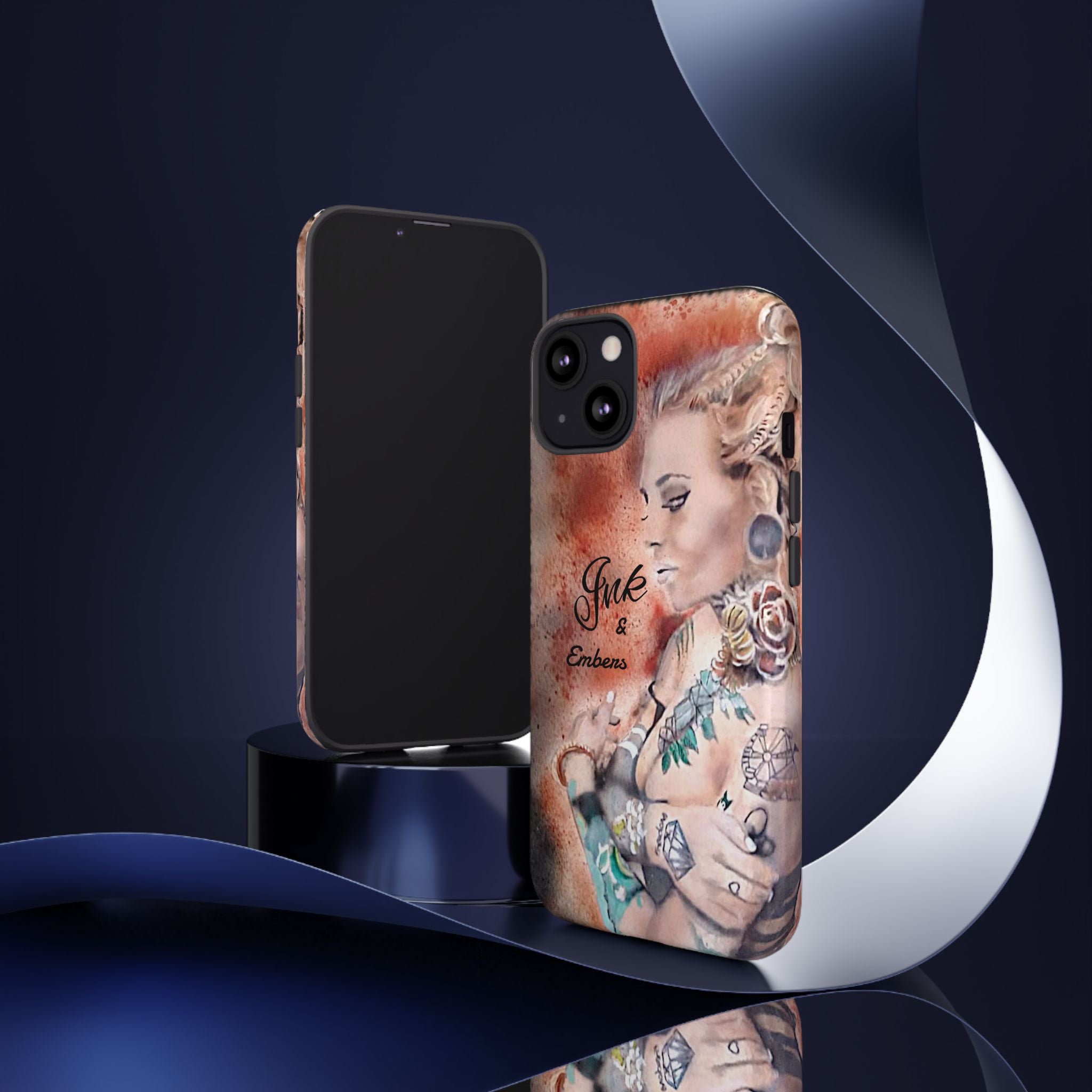 Tattooed Pin-Up Tough Case — Ink & Embers Phone Cover