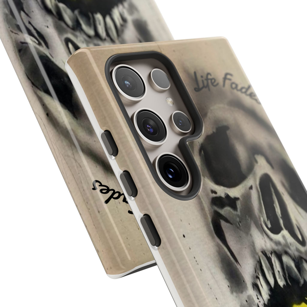 Skull & Rose Tough Case — “Life Fades. Style Doesn’t.” Phone Cover