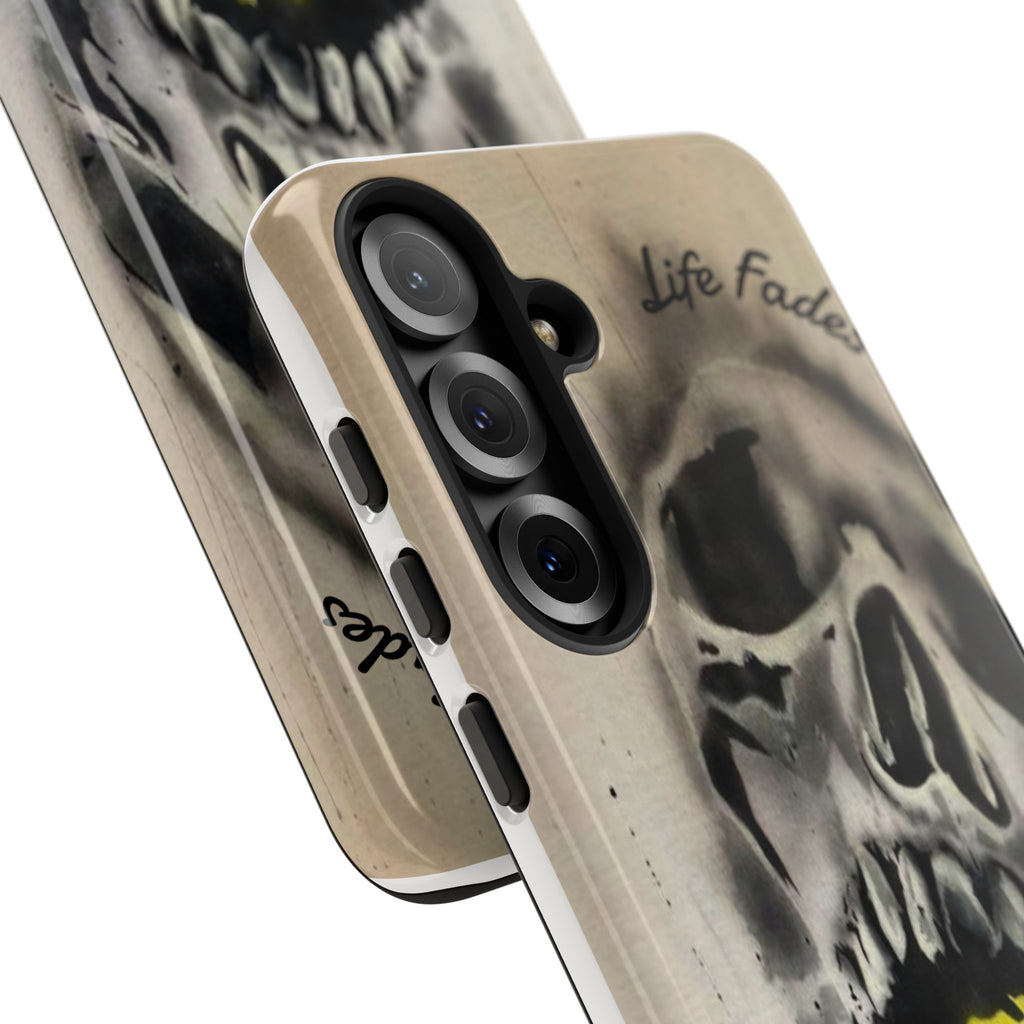 Skull & Rose Tough Case — “Life Fades. Style Doesn’t.” Phone Cover