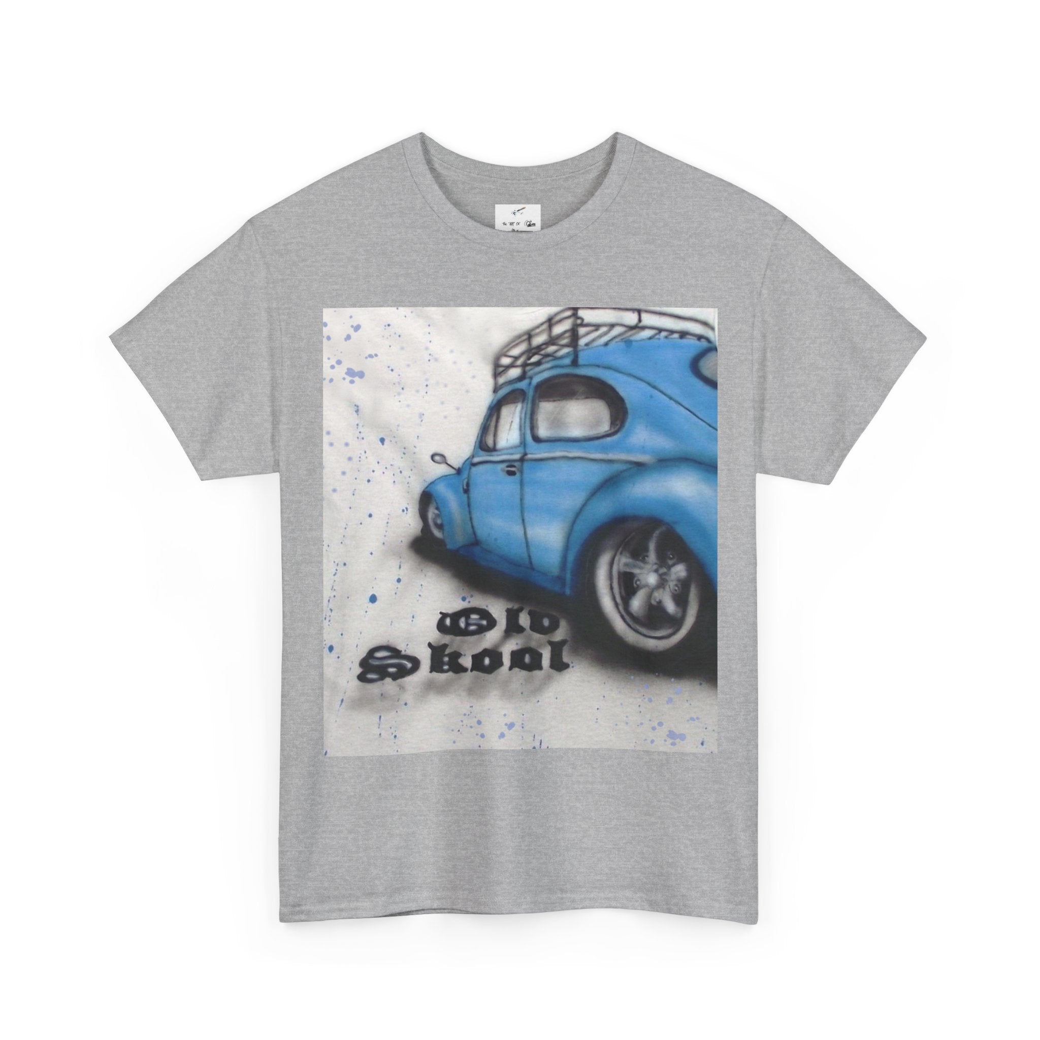 Vintage Blue VW Beetle T-Shirt — Old Skool Car Graphic Tee