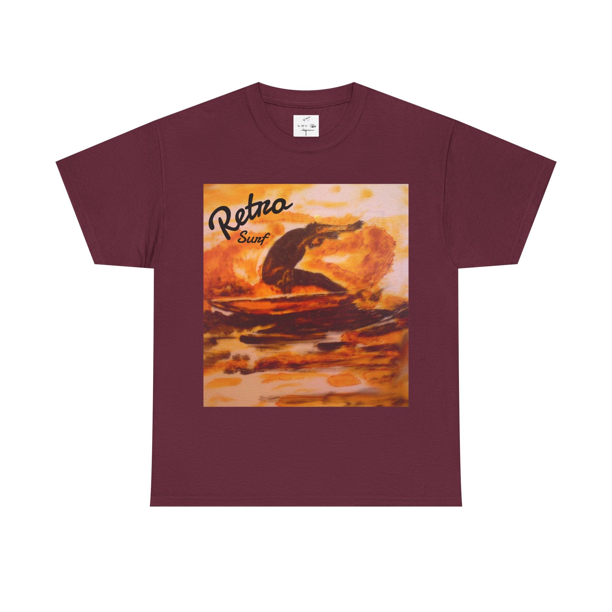 Retro Surf T-Shirt — Vintage Sunset Surfing Graphic Tee