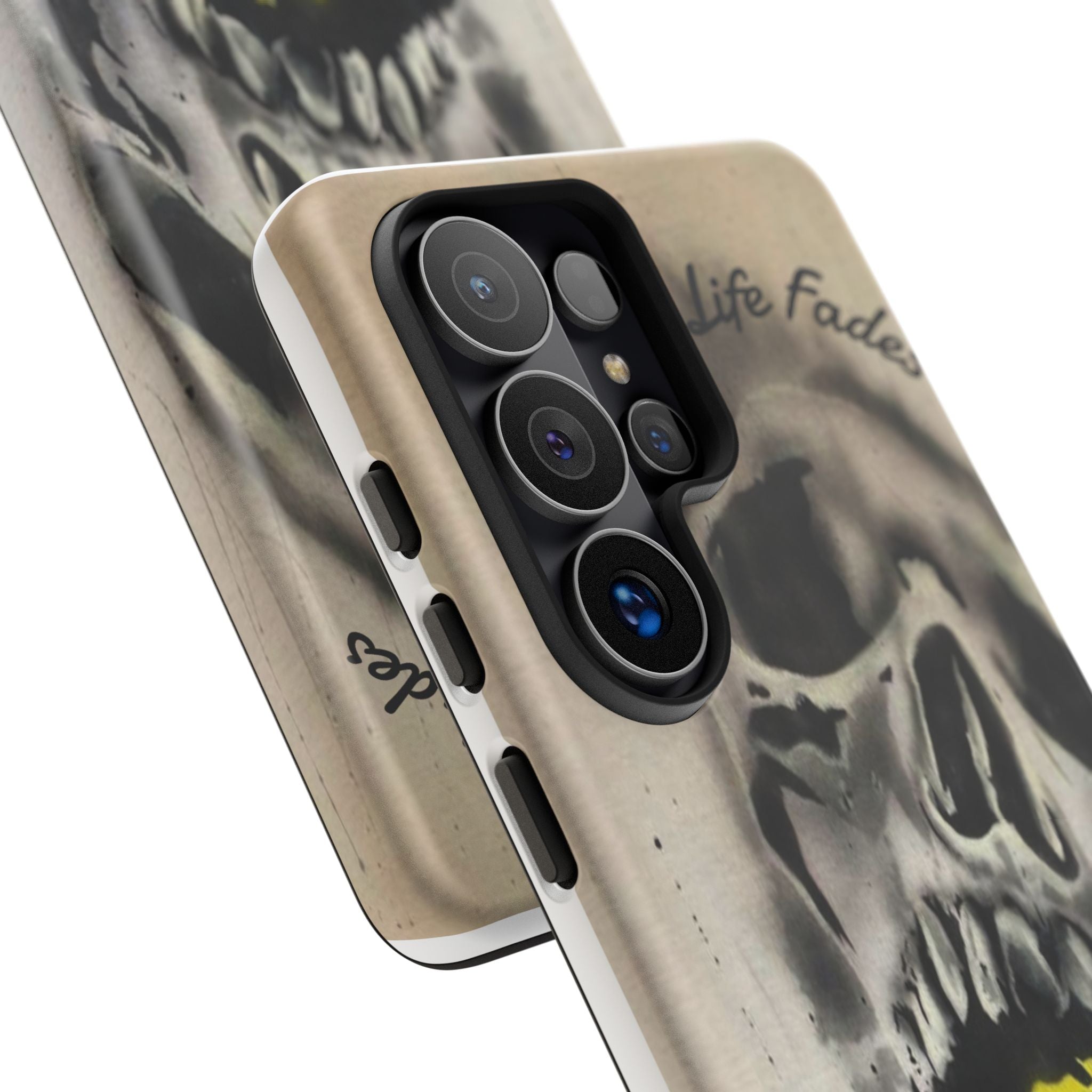 Skull & Rose Tough Case — “Life Fades. Style Doesn’t.” Phone Cover