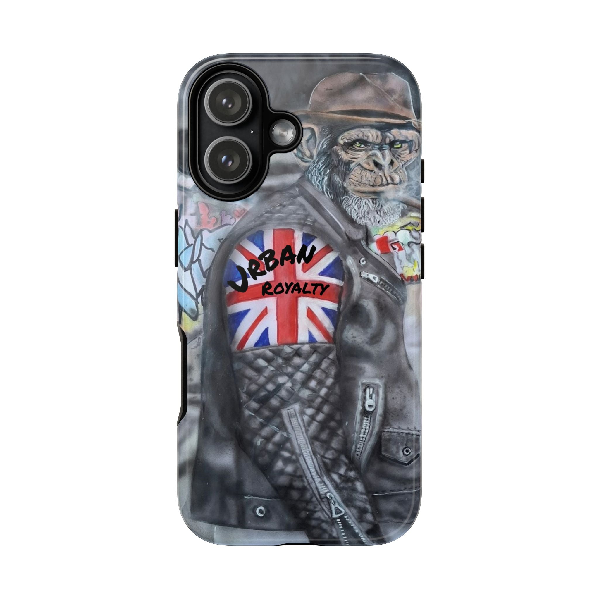 Urban Royalty Monkey Phone Case – Graffiti Biker Protective Cover