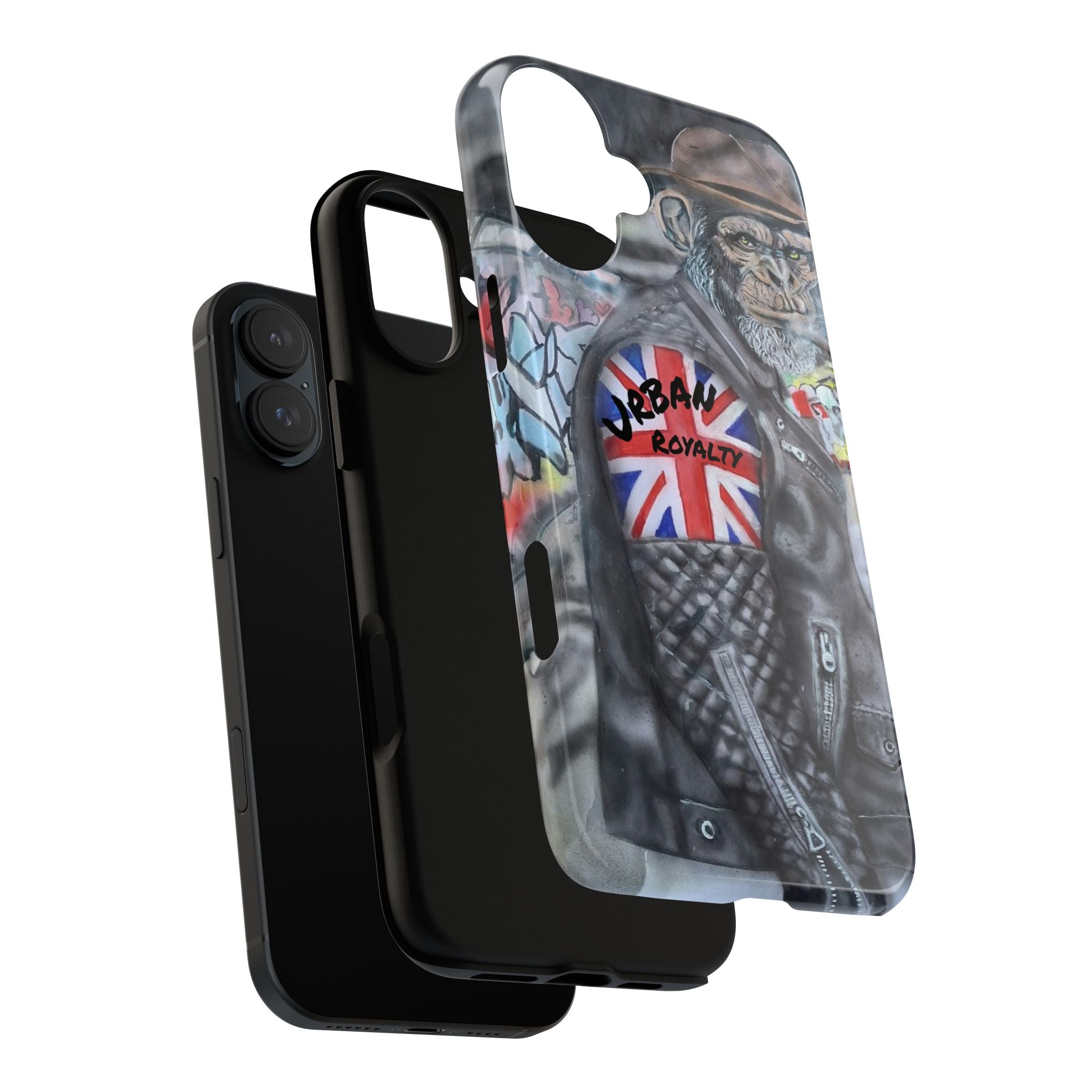 Urban Royalty Monkey Phone Case – Graffiti Biker Protective Cover