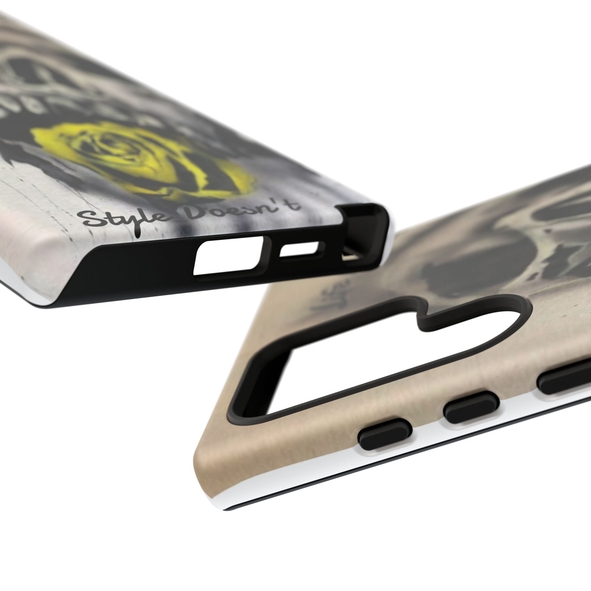 Skull & Rose Tough Case — “Life Fades. Style Doesn’t.” Phone Cover