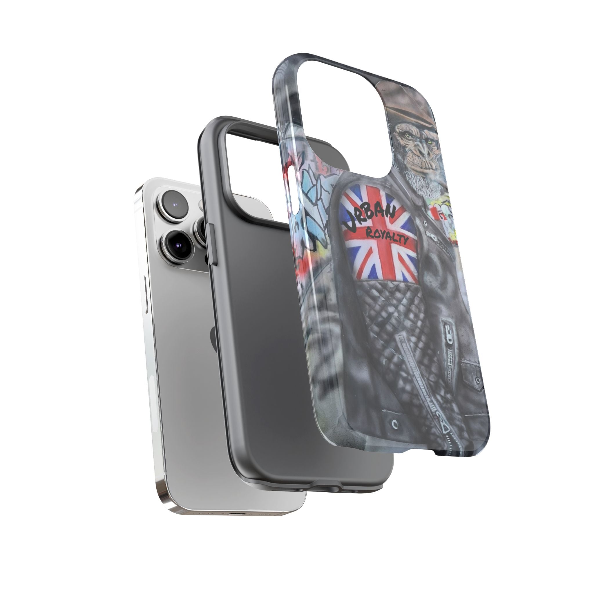 Urban Royalty Monkey Phone Case – Graffiti Biker Protective Cover