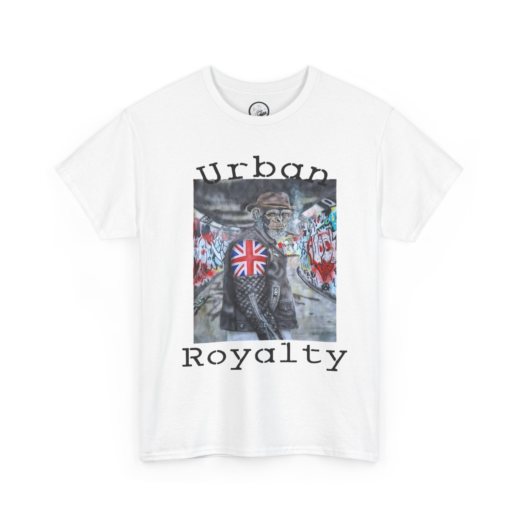 Urban Royalty T-Shirt — Street Art Monkey with Union Jack design Jacket