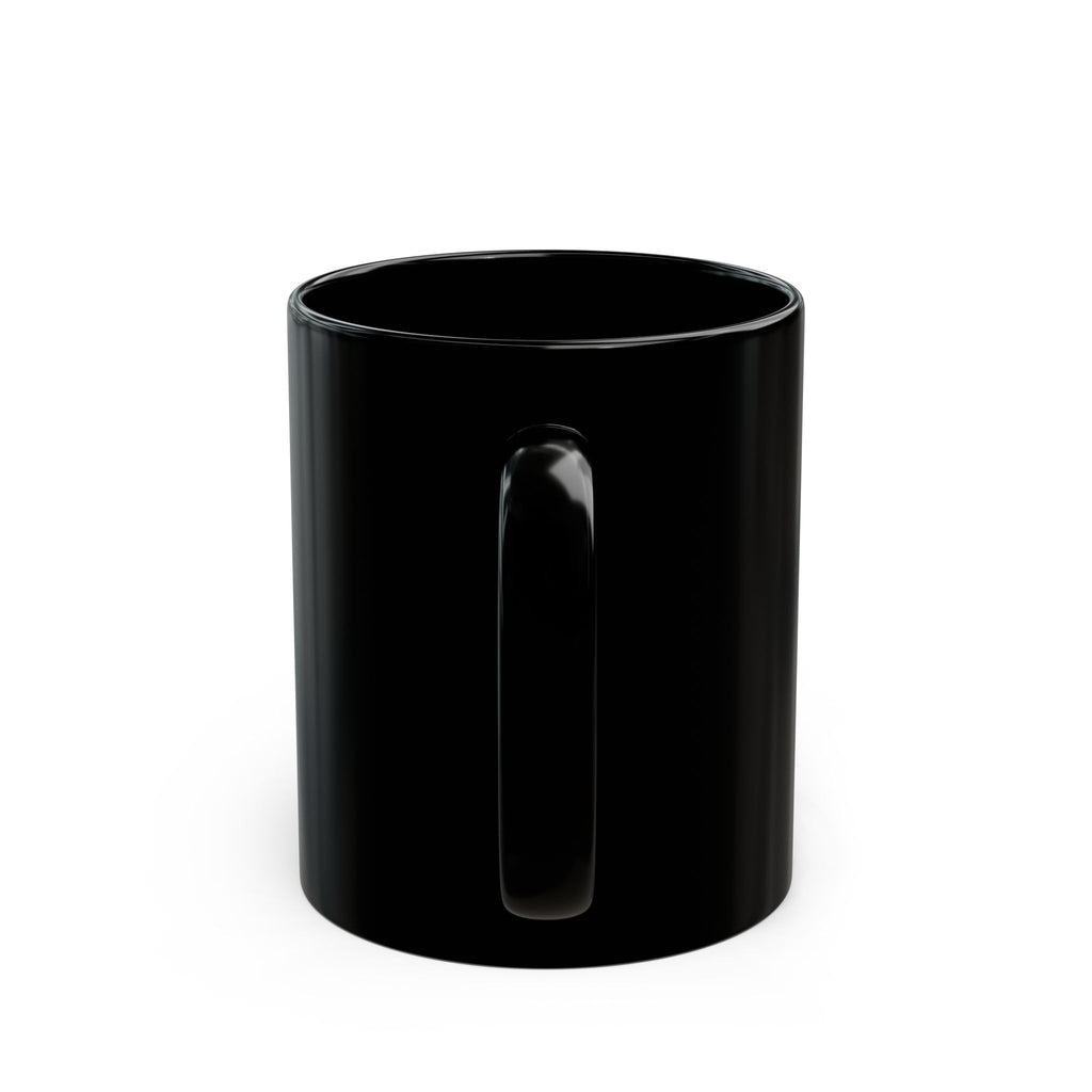 Retro Surf Black Mug — Vintage Surfing Sunset Design (11oz, 15oz)