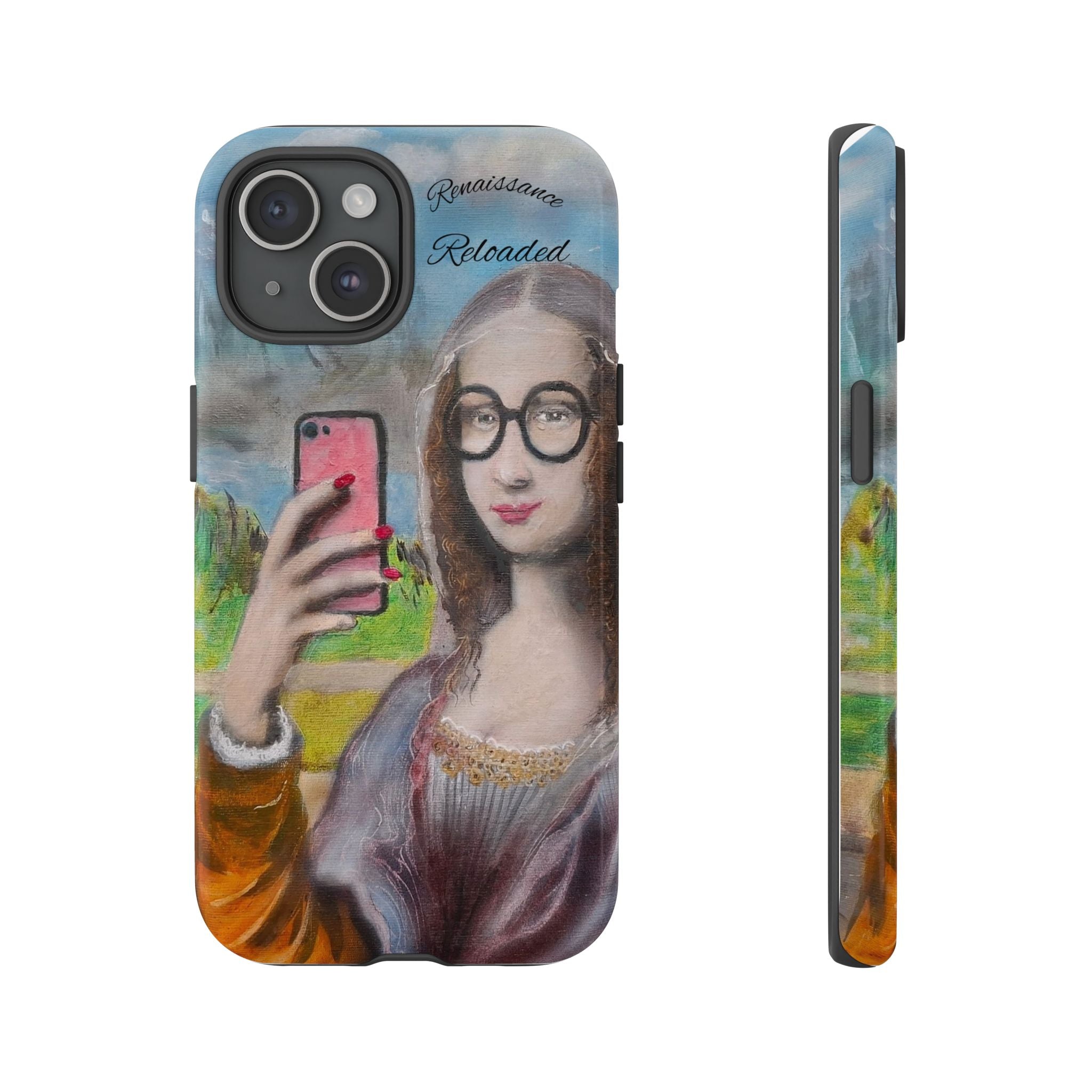 Mona Lisa Selfie Tough Phone Case — Renaissance Reloaded Protective Cover