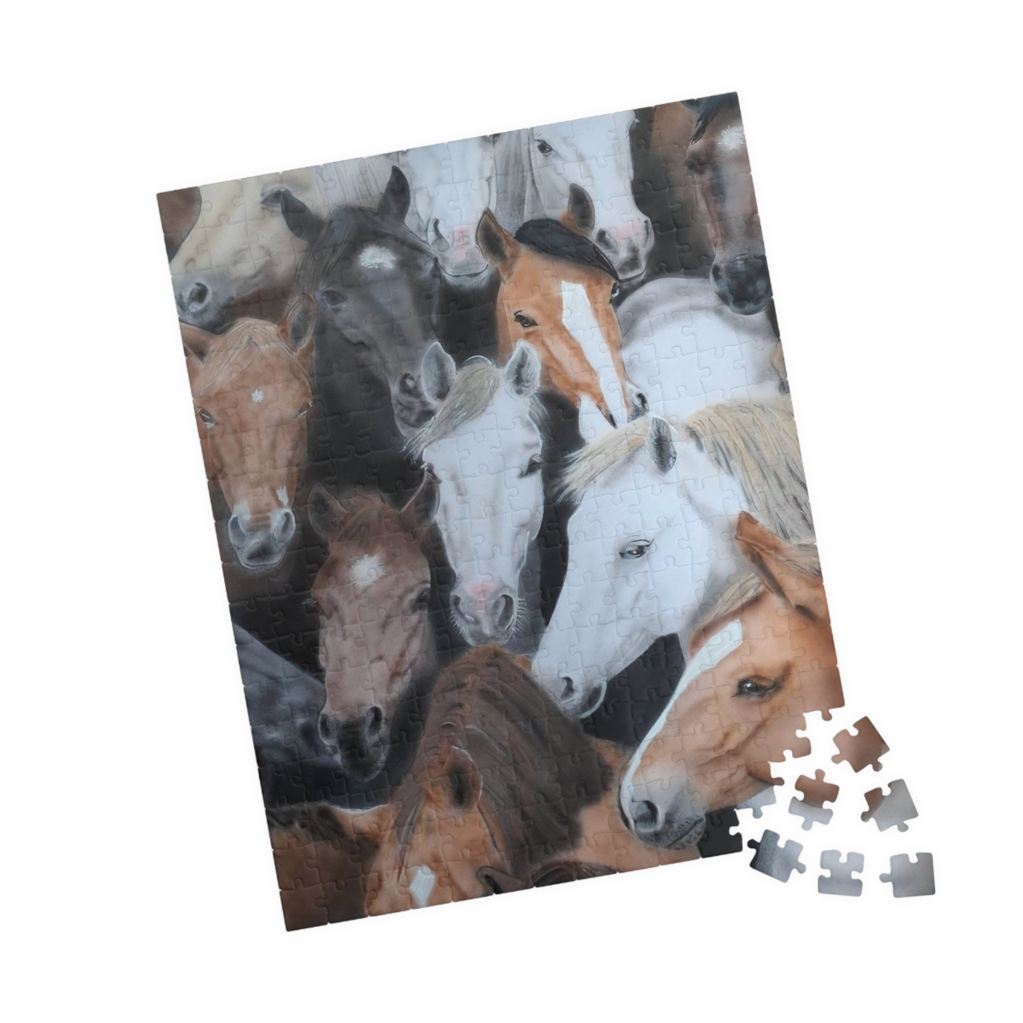Herd of Horses Jigsaw Puzzle — 110/252-Piece Equestrian Puzzle