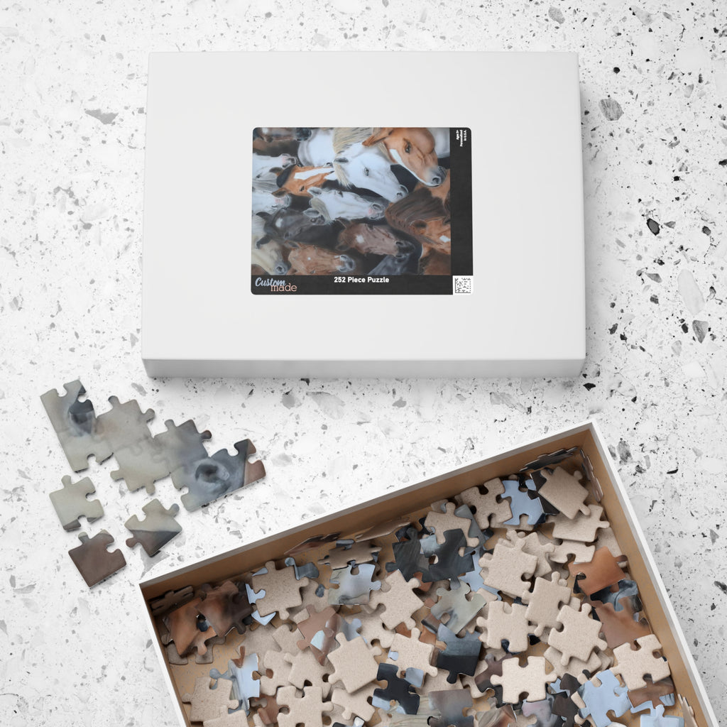 Herd of Horses Jigsaw Puzzle — 110/252-Piece Equestrian Puzzle