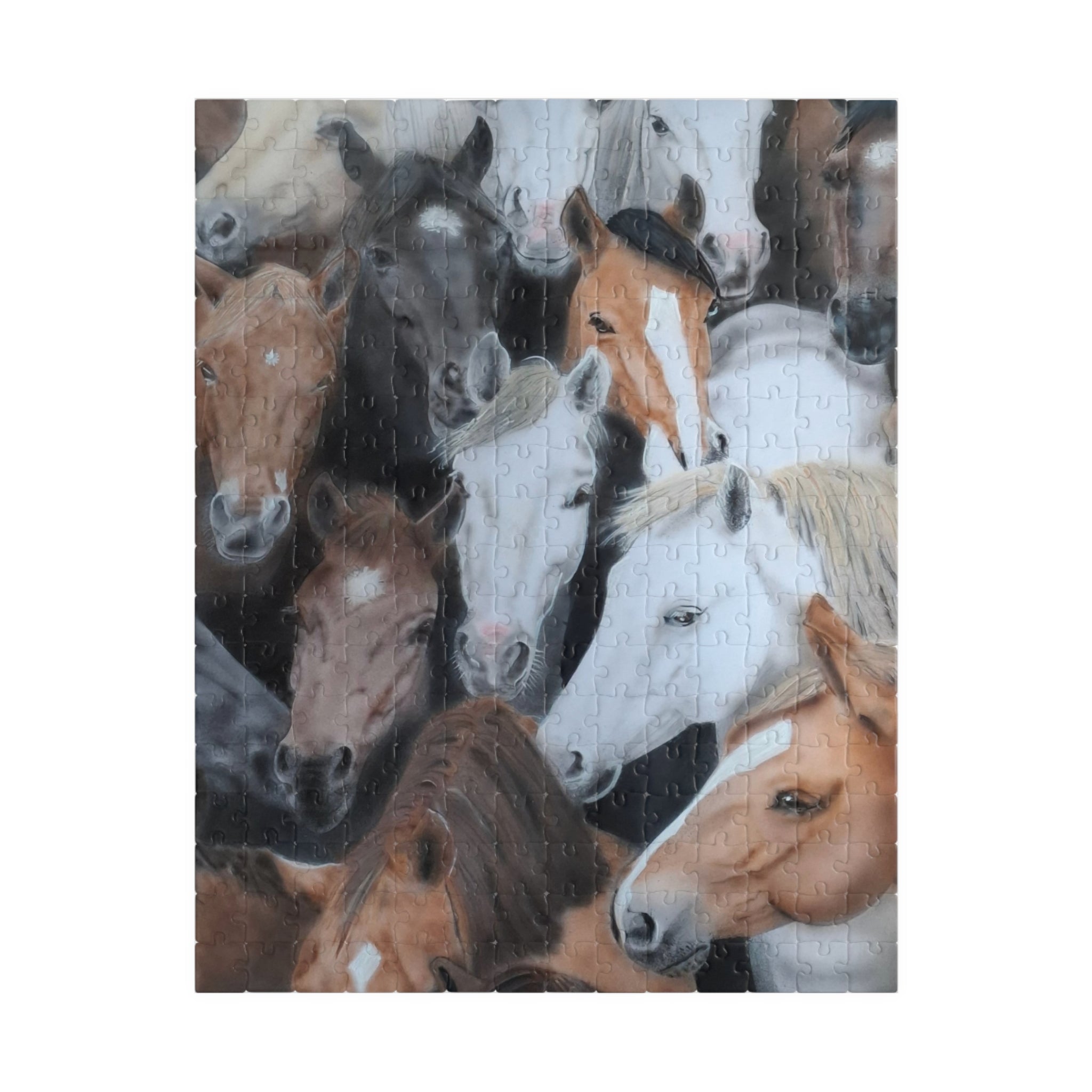 Herd of Horses Jigsaw Puzzle — 110/252-Piece Equestrian Puzzle