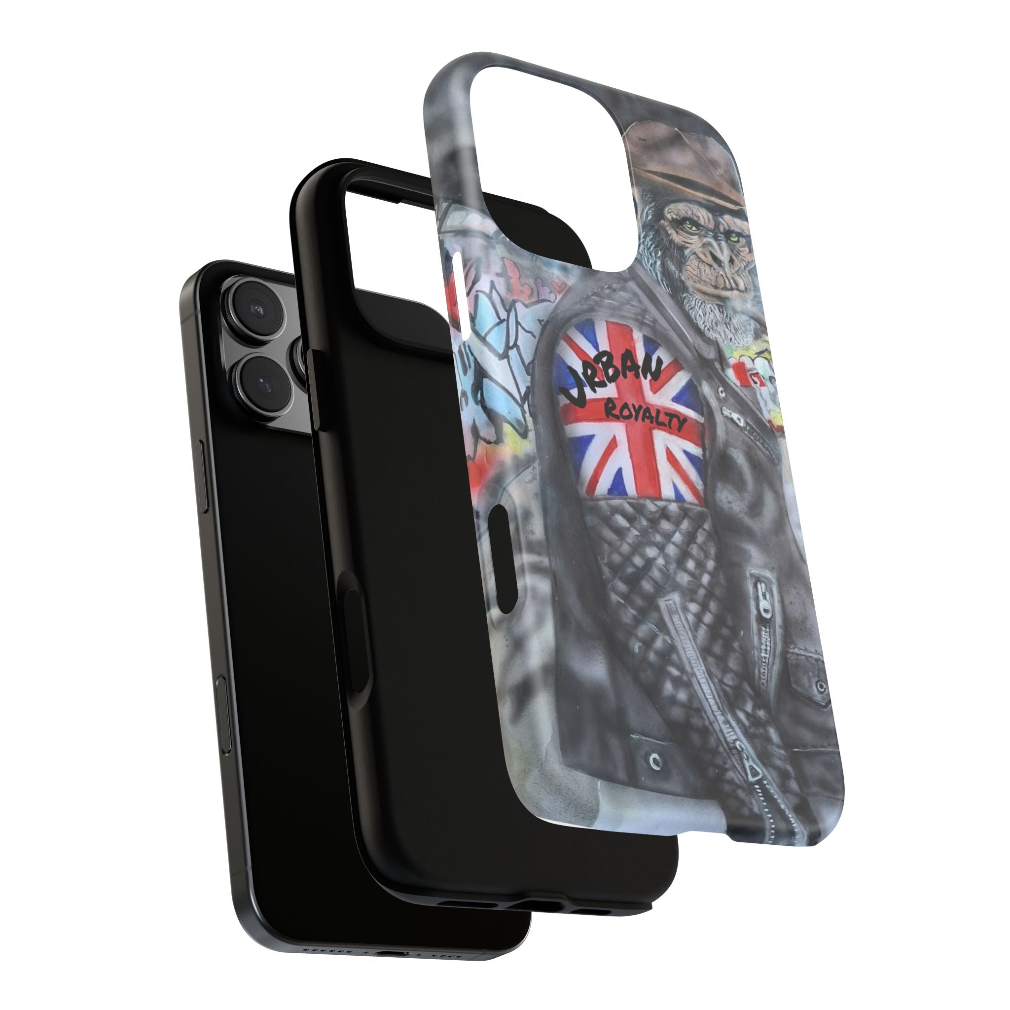 Urban Royalty Monkey Phone Case – Graffiti Biker Protective Cover