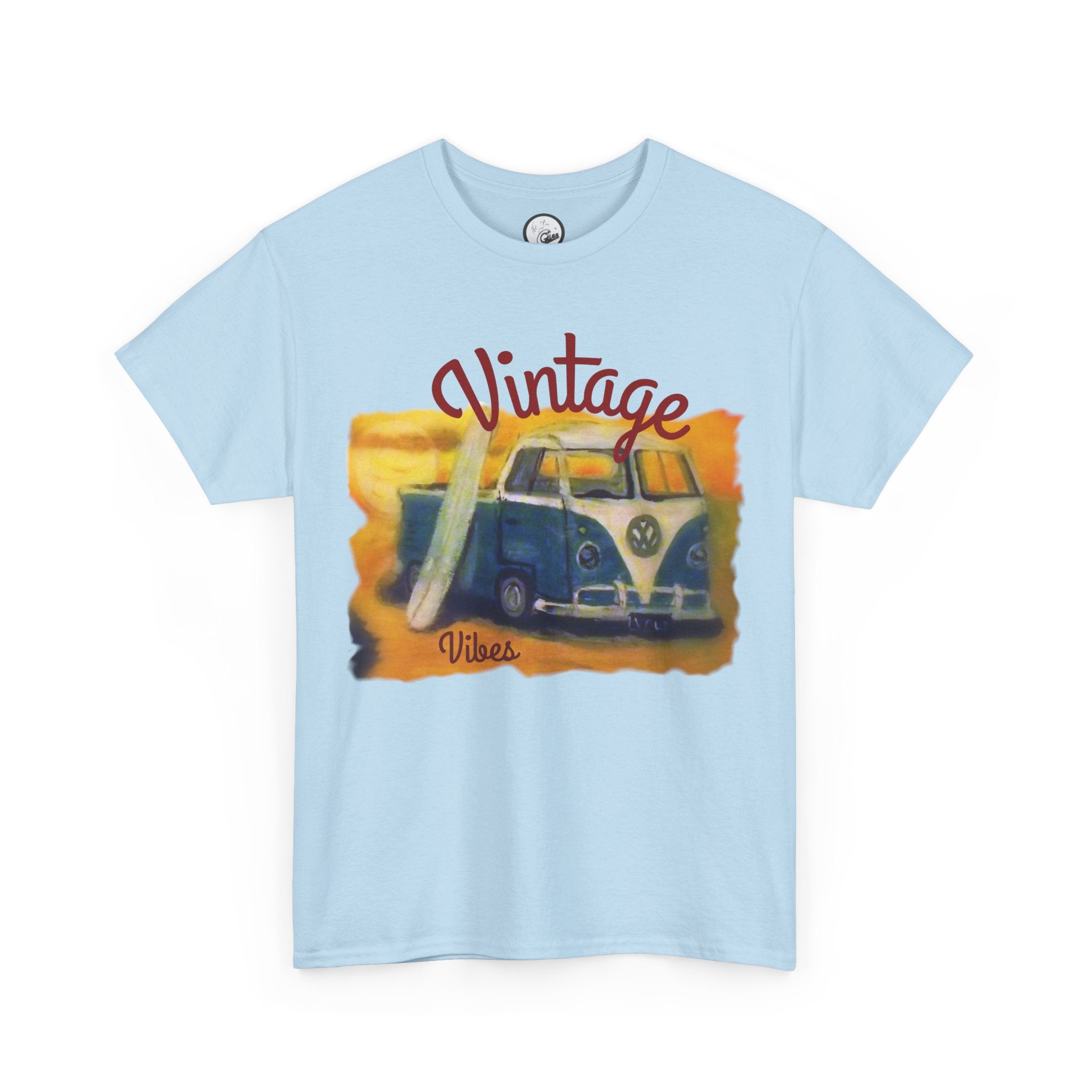 Vintage VW Camper Tee — 'Vintage' Retro Surf Van T-Shirt