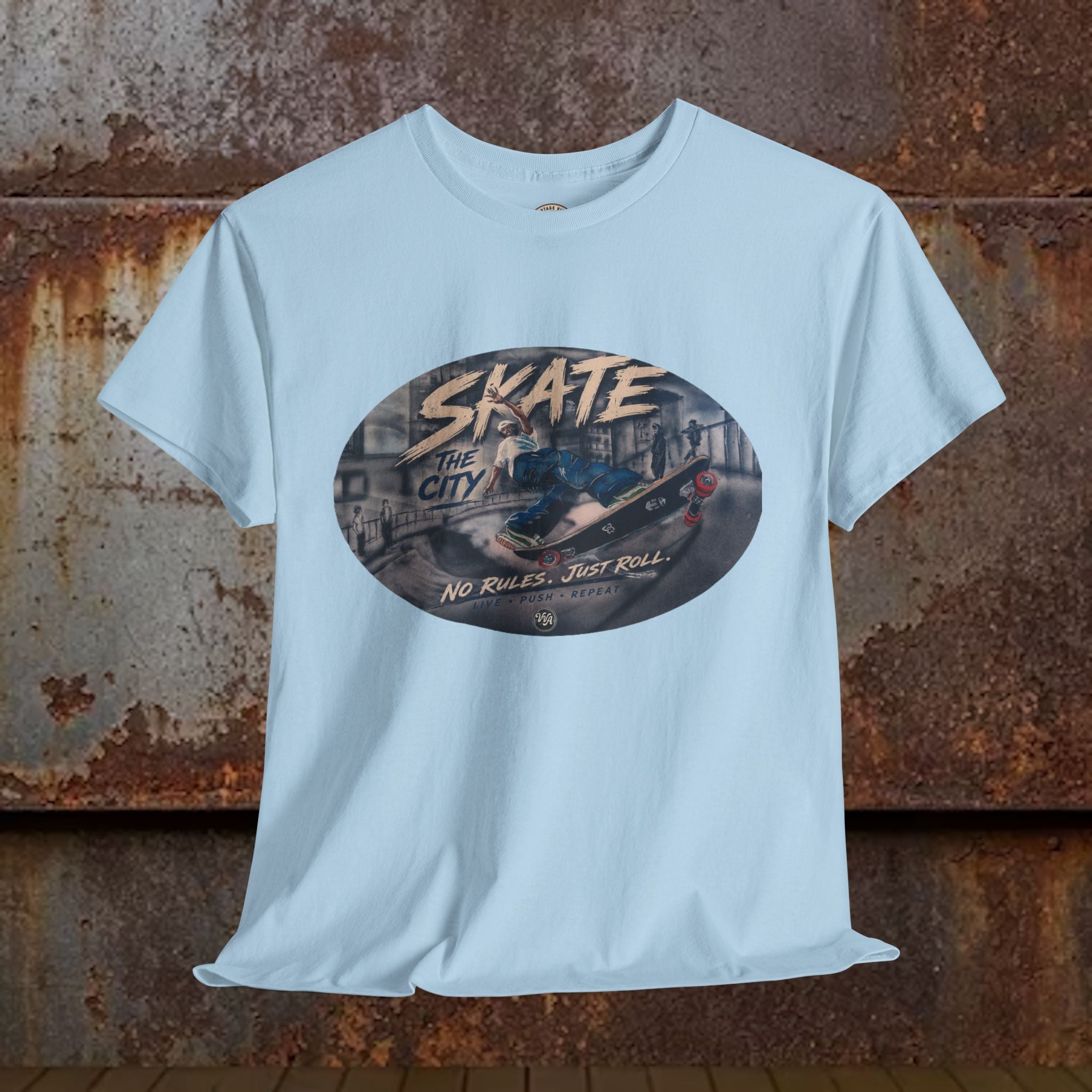 Skate the City Tee | Retro Skateboard Graphic