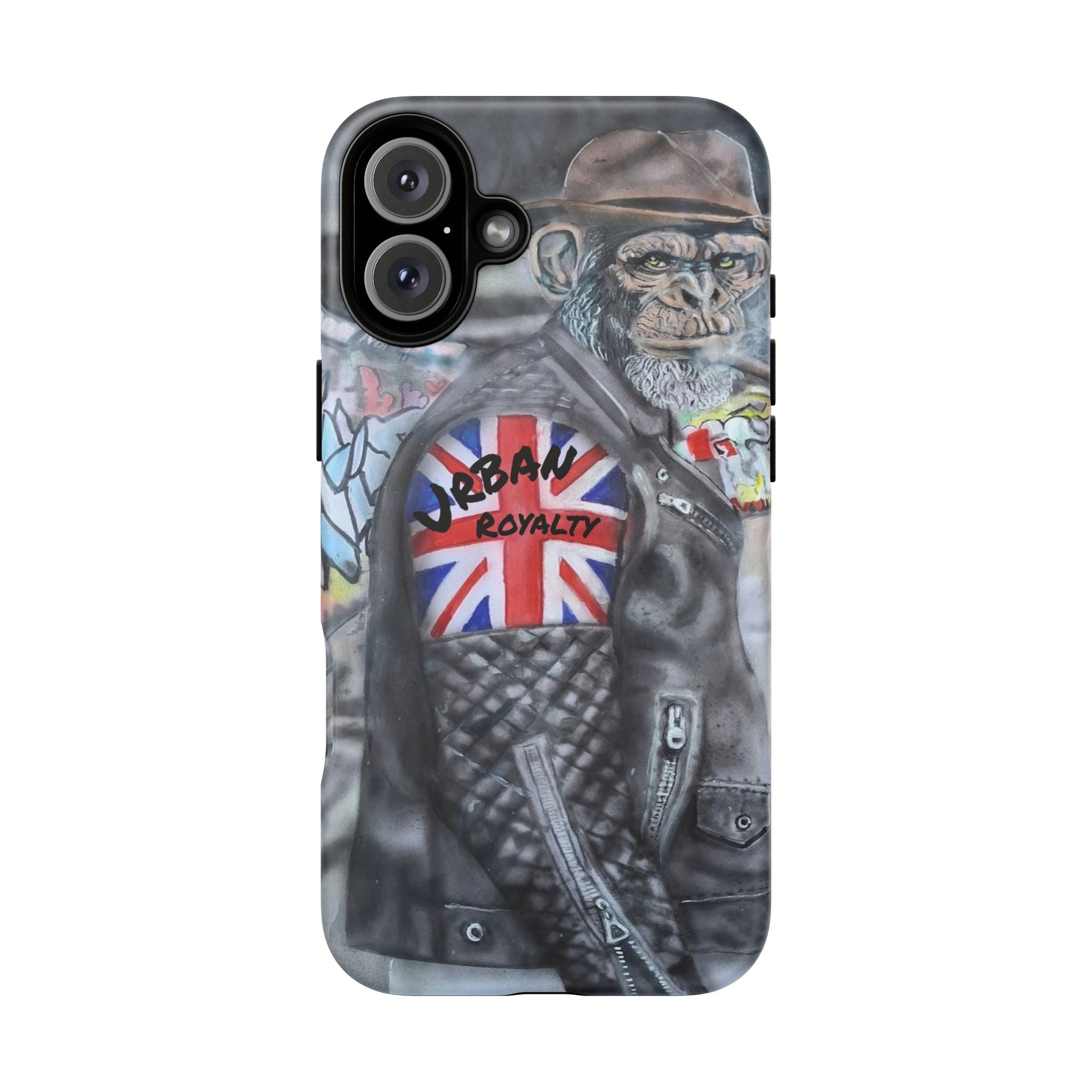Urban Royalty Monkey Phone Case – Graffiti Biker Protective Cover