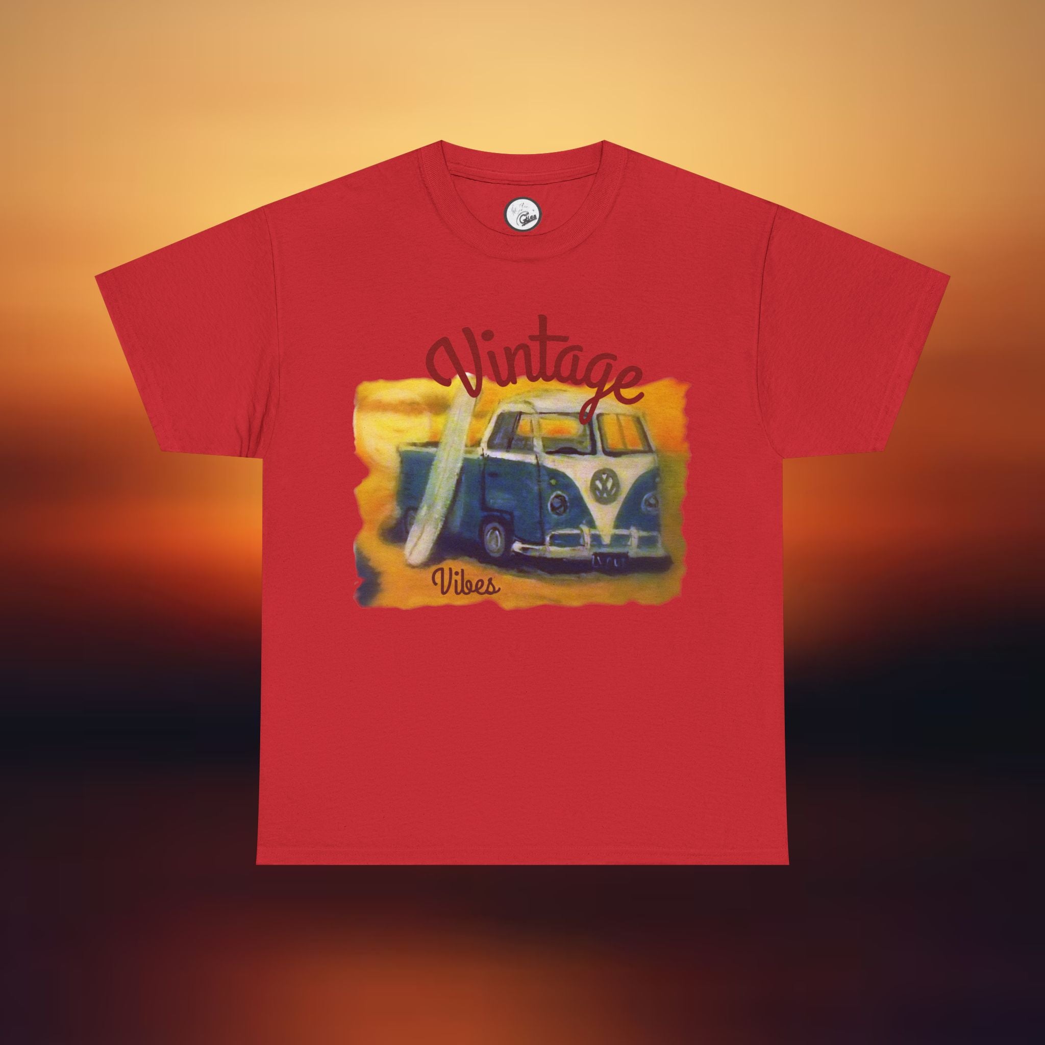 Vintage VW Camper Tee — 'Vintage' Retro Surf Van T-Shirt