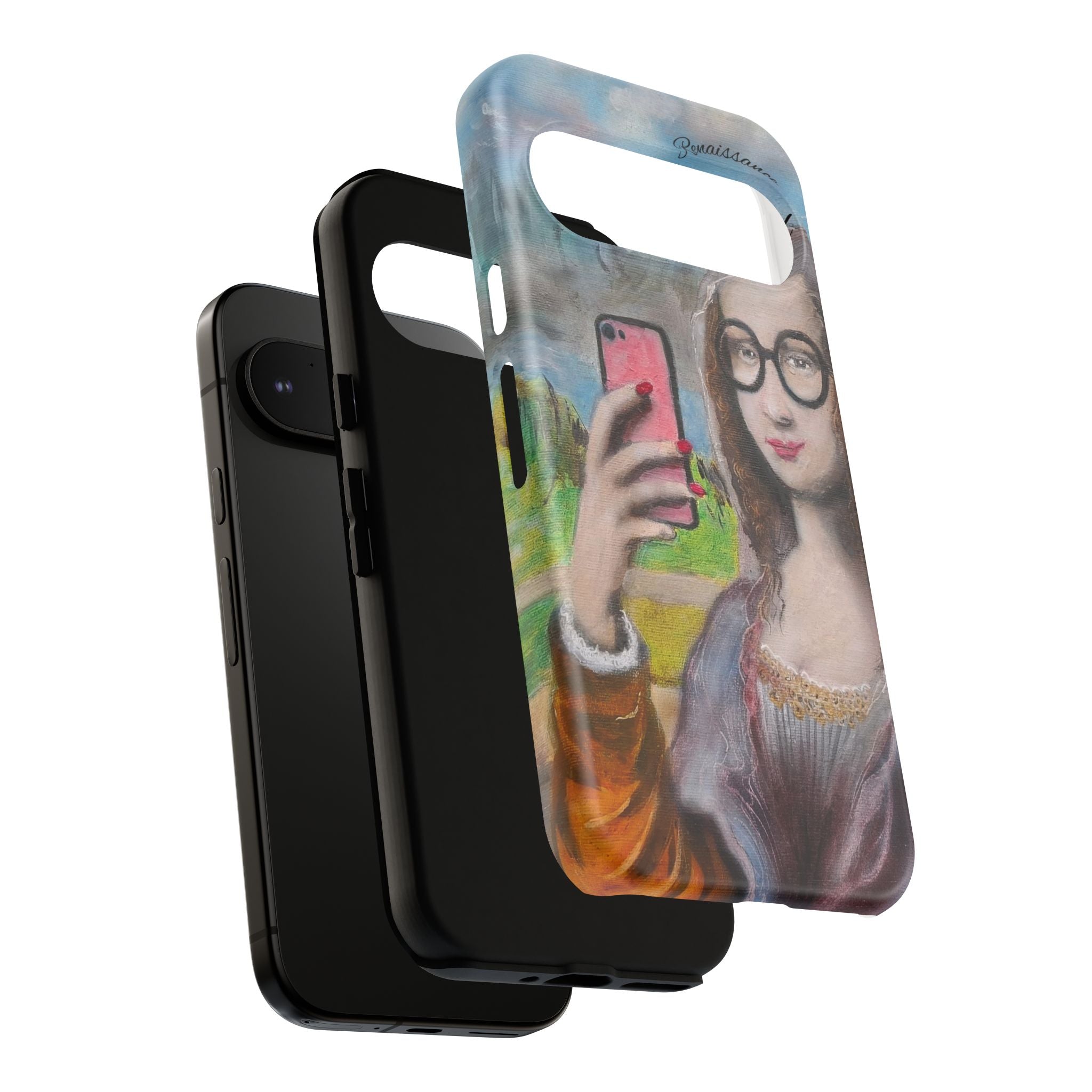 Mona Lisa Selfie Tough Phone Case — Renaissance Reloaded Protective Cover