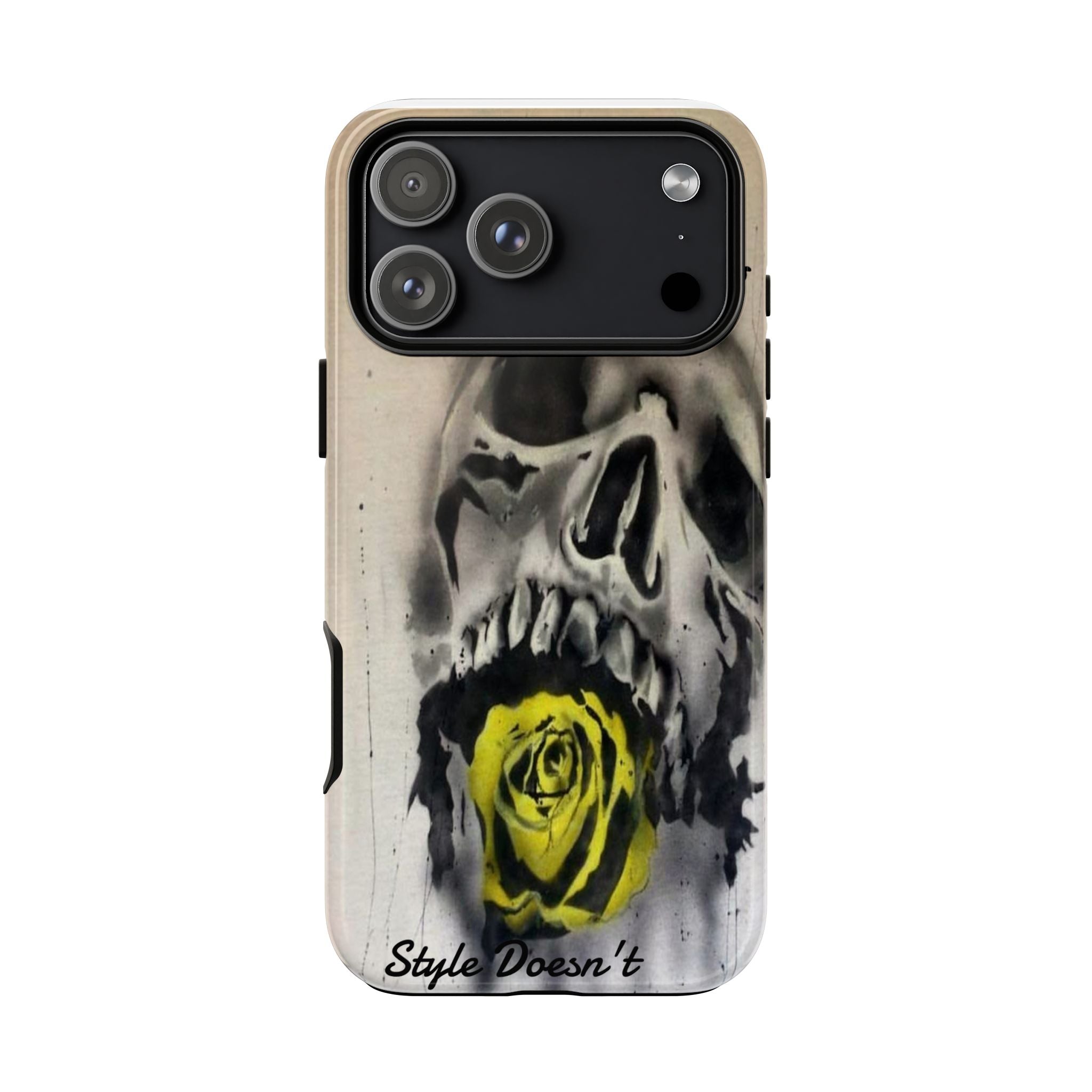 Skull & Rose Tough Case — “Life Fades. Style Doesn’t.” Phone Cover