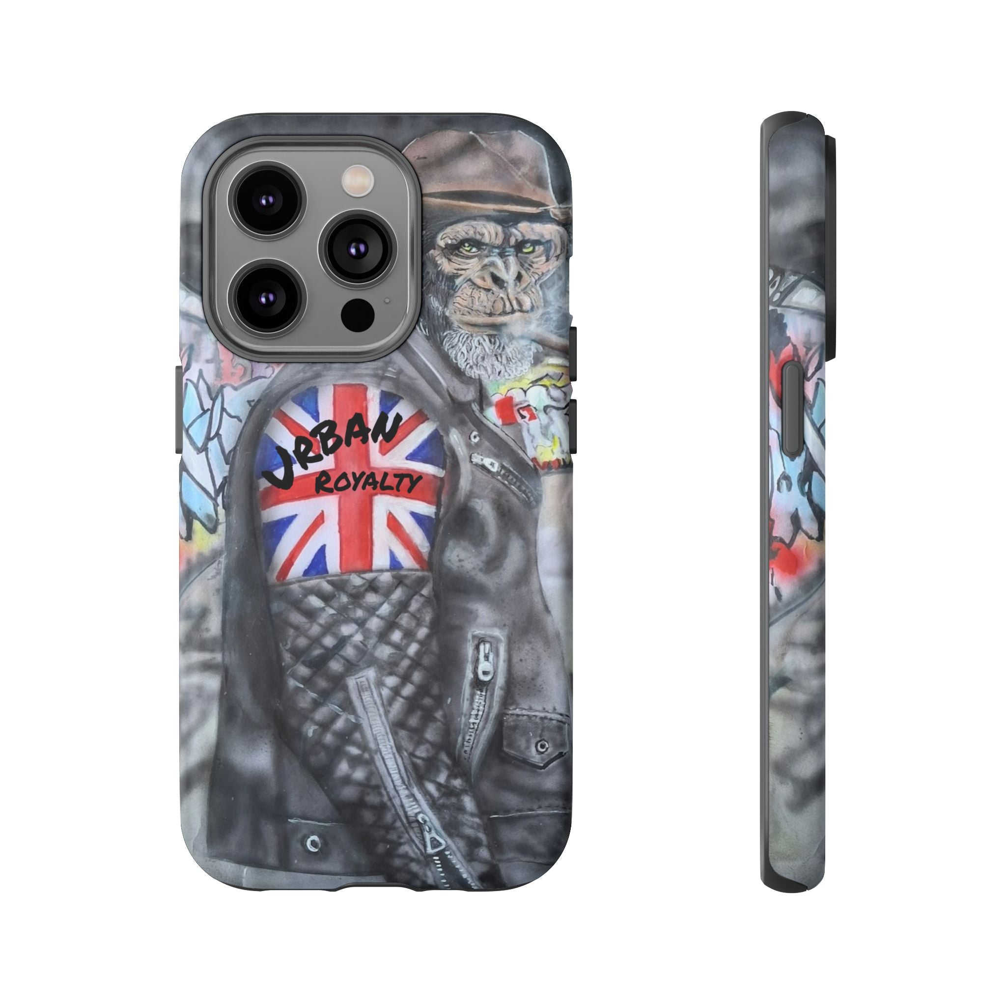 Urban Royalty Monkey Phone Case – Graffiti Biker Protective Cover