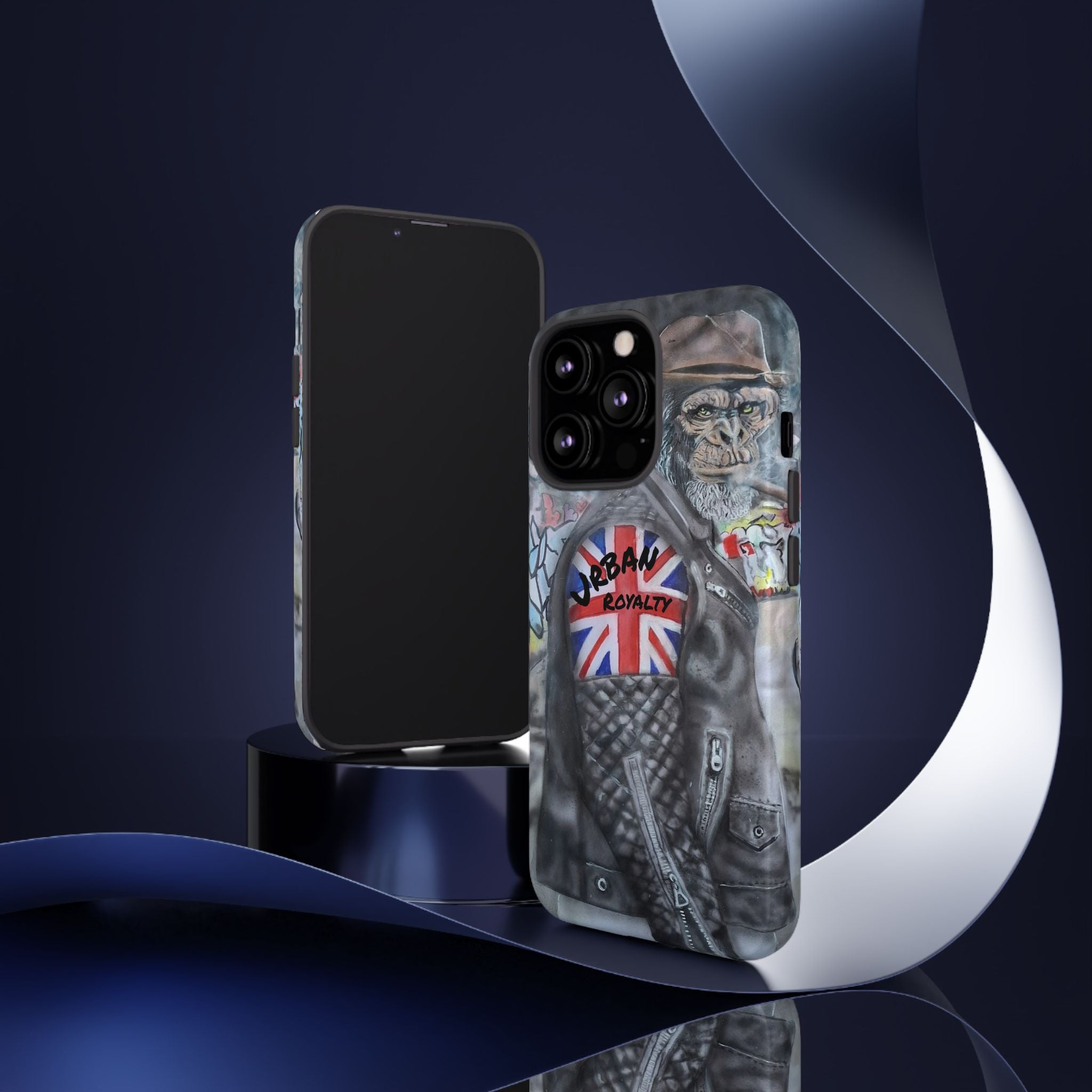 Urban Royalty Monkey Phone Case – Graffiti Biker Protective Cover
